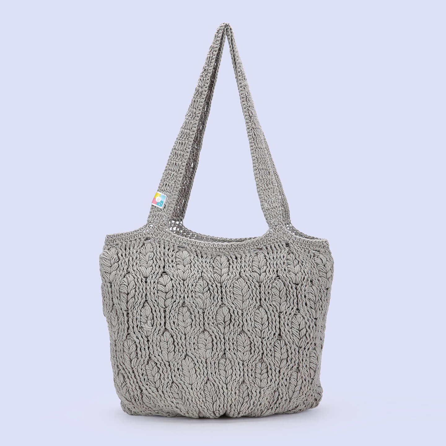Handmade Crochet Bag - Grey 3049