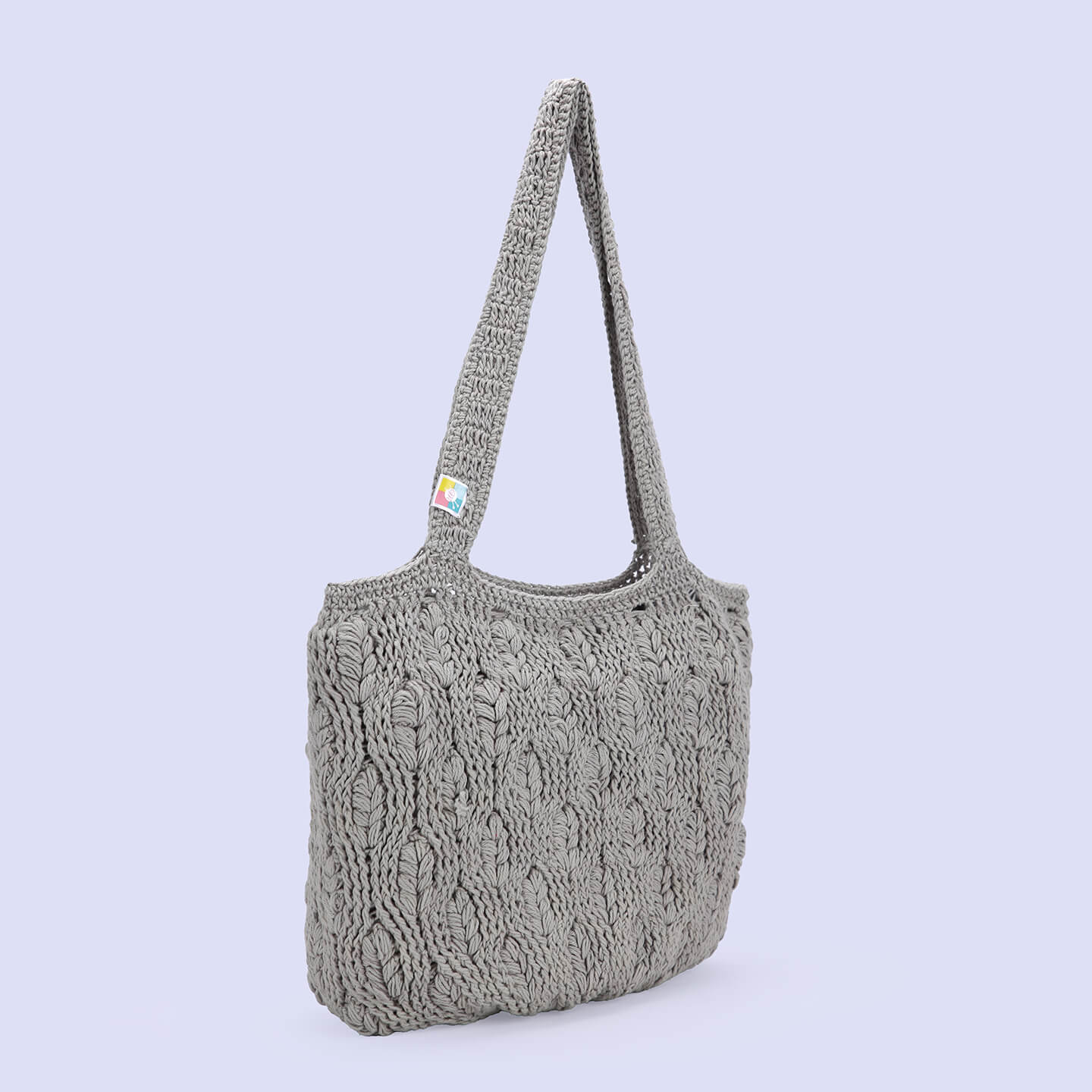 Handmade Crochet Bag - Grey 3049
