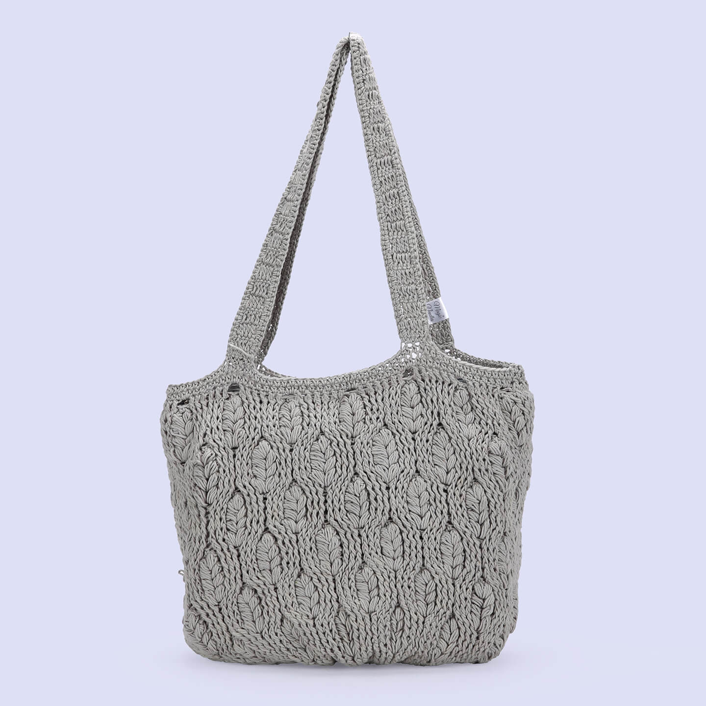 Handmade Crochet Bag - Grey 3049