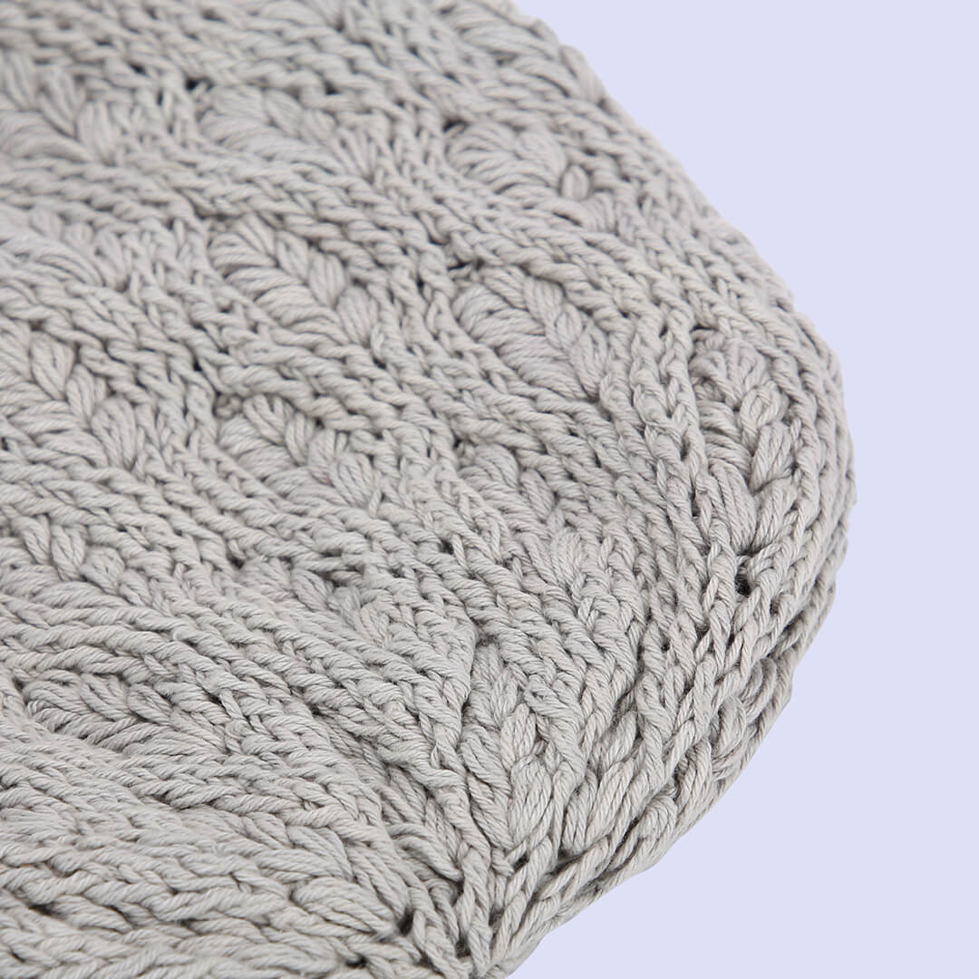 Handmade Crochet Bag - Grey 3049