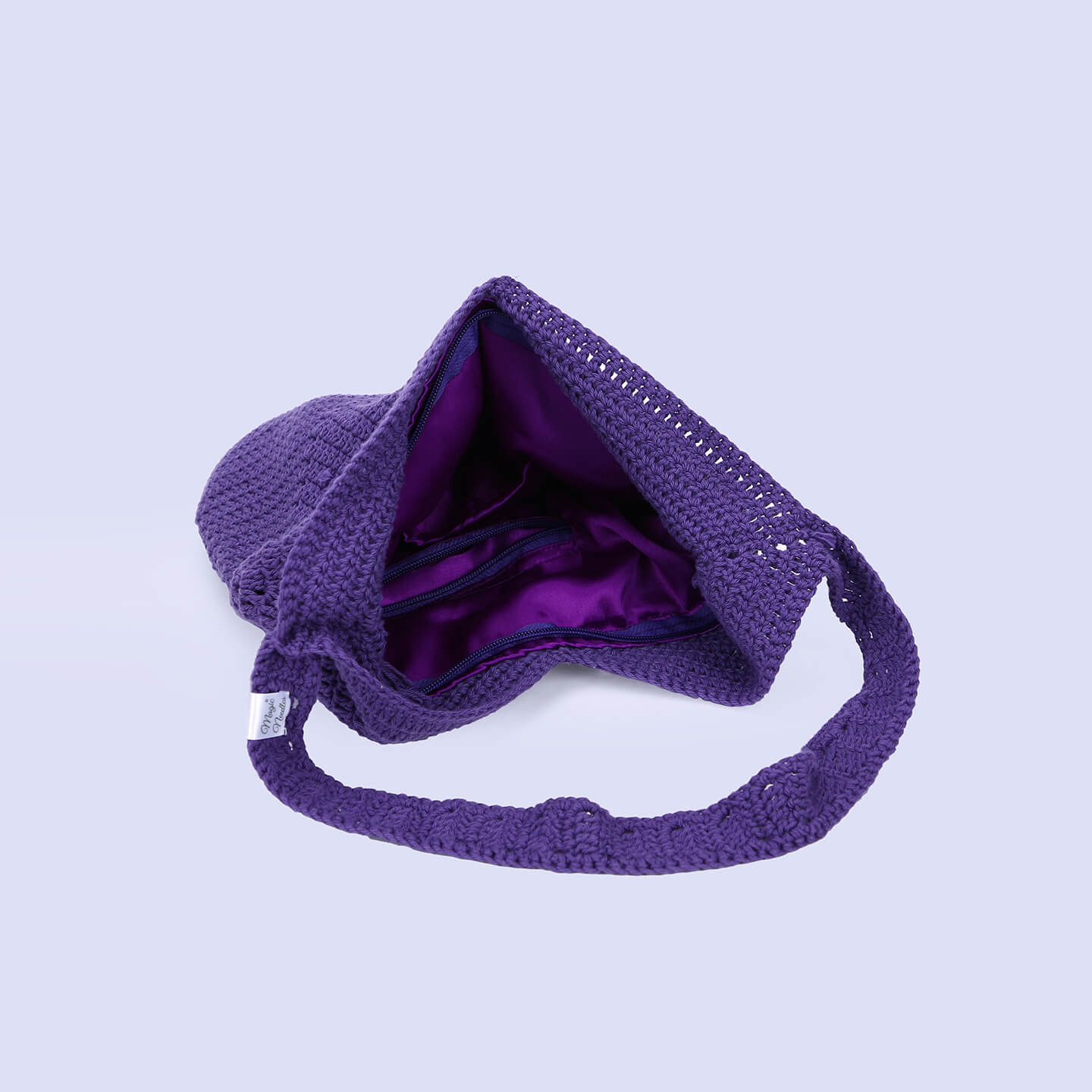Handmade Crochet Bag - Purple 3050