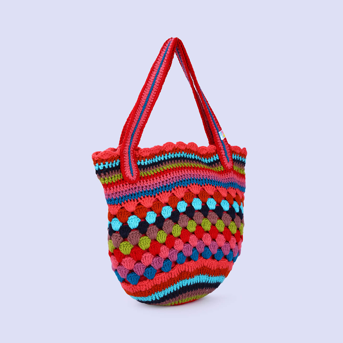Handmade Crochet Bag - Multi Color 3051