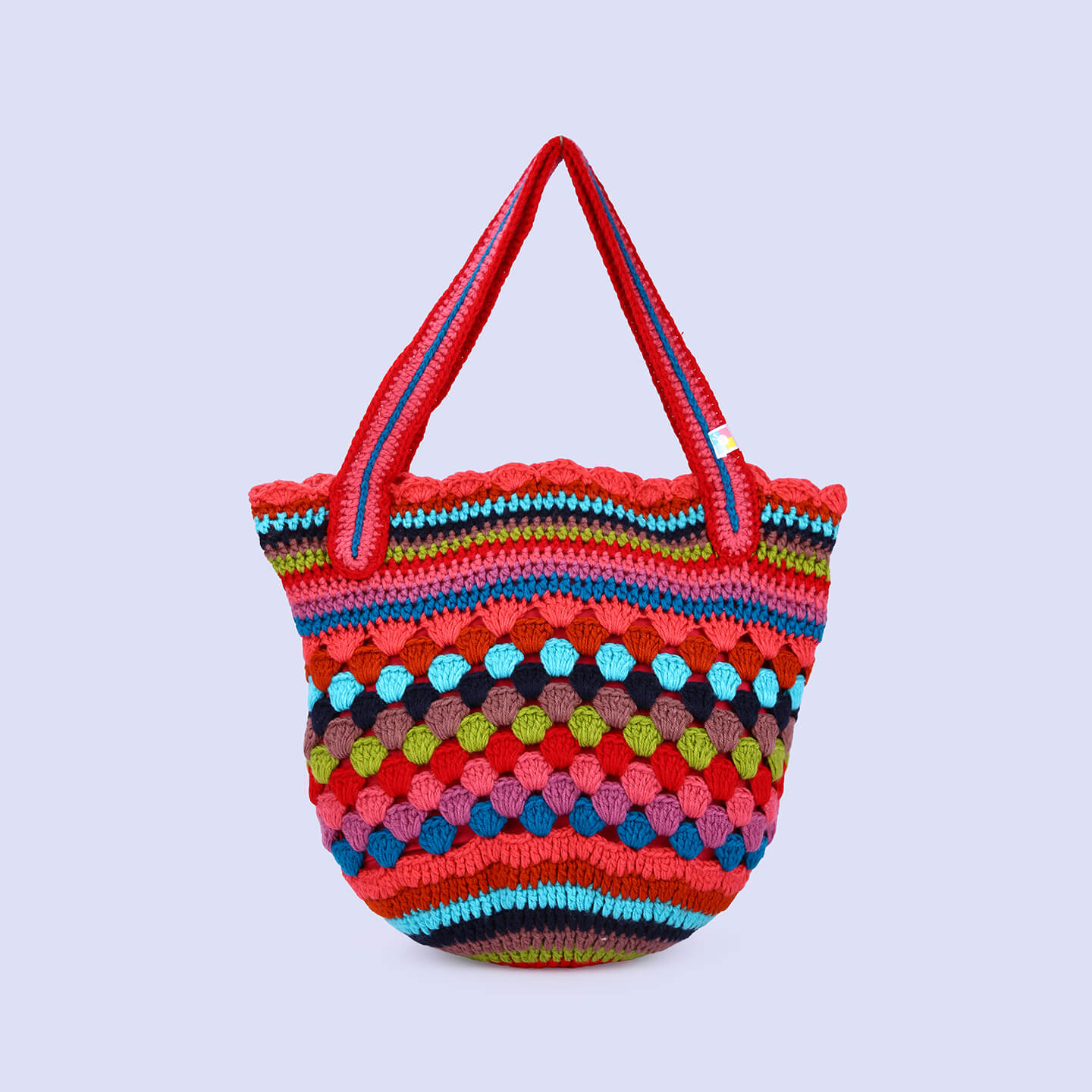 Handmade Crochet Bag - Multi Color 3051