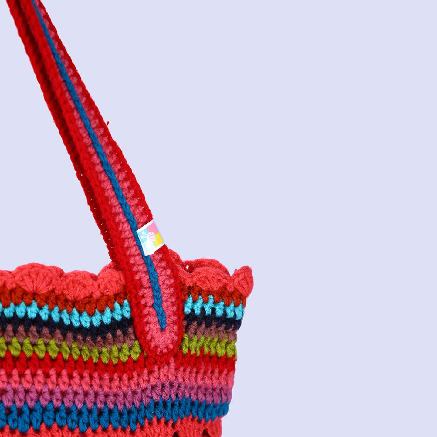 Handmade Crochet Bag - Multi Color 3051