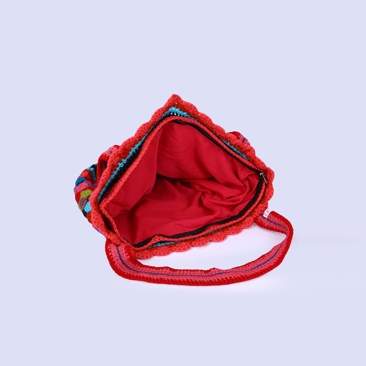 Handmade Crochet Bag - Multi Color 3051