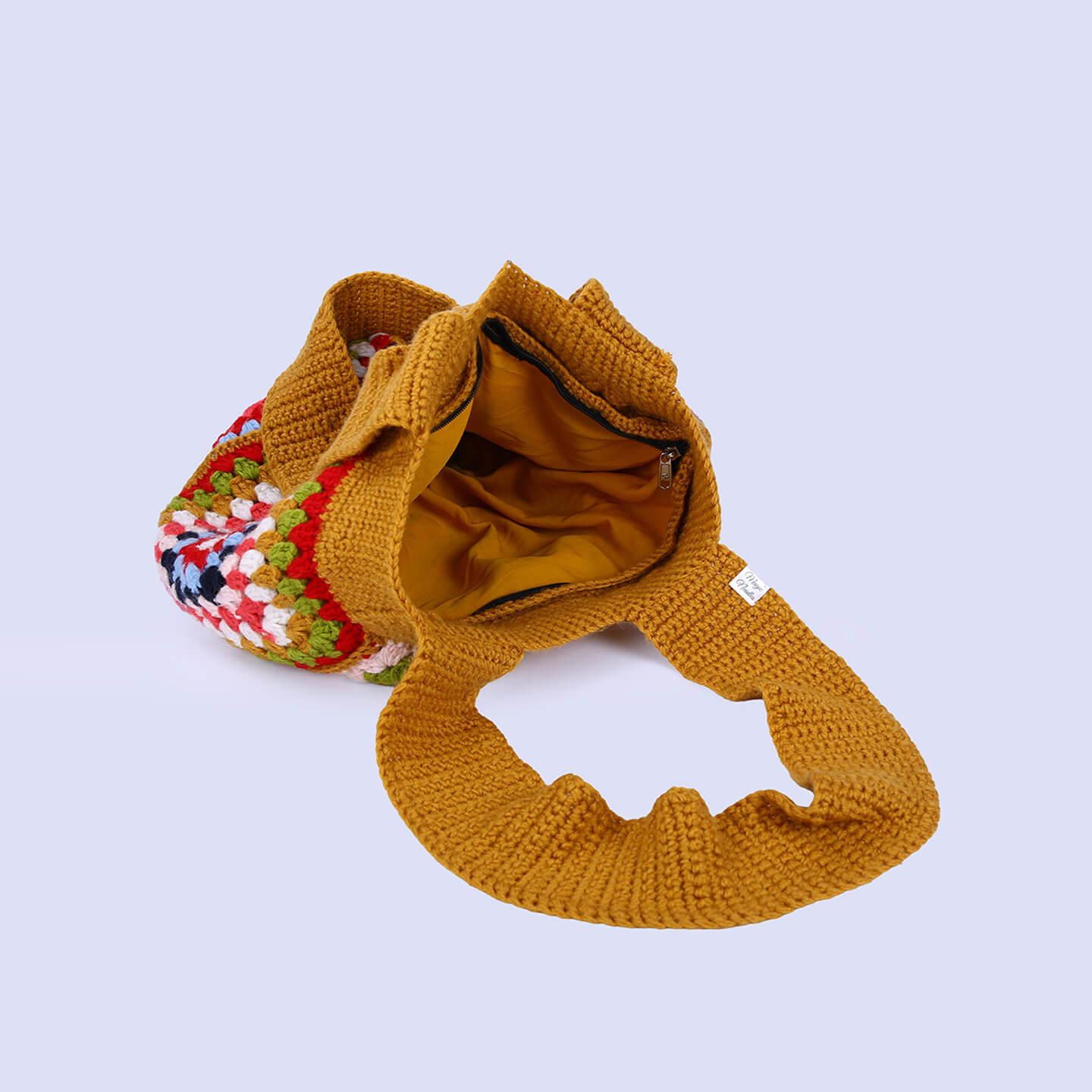 Handmade Crochet Bag - Multi Color 3054