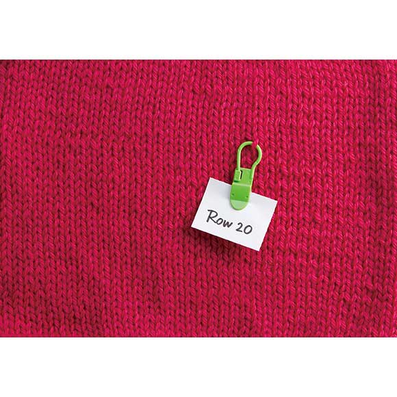 Locking Stitch Markers with Clip by Clover