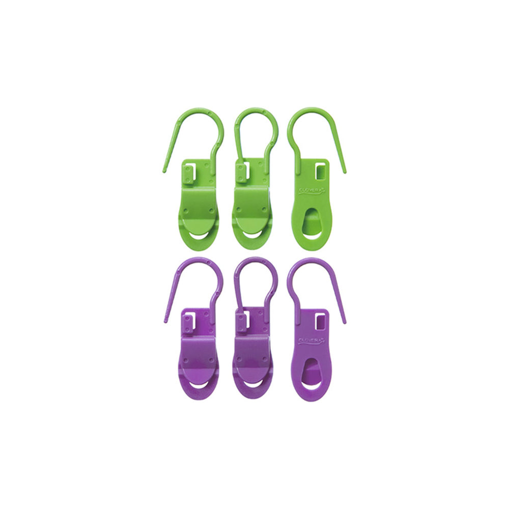 Locking Stitch Markers with Clip by Clover