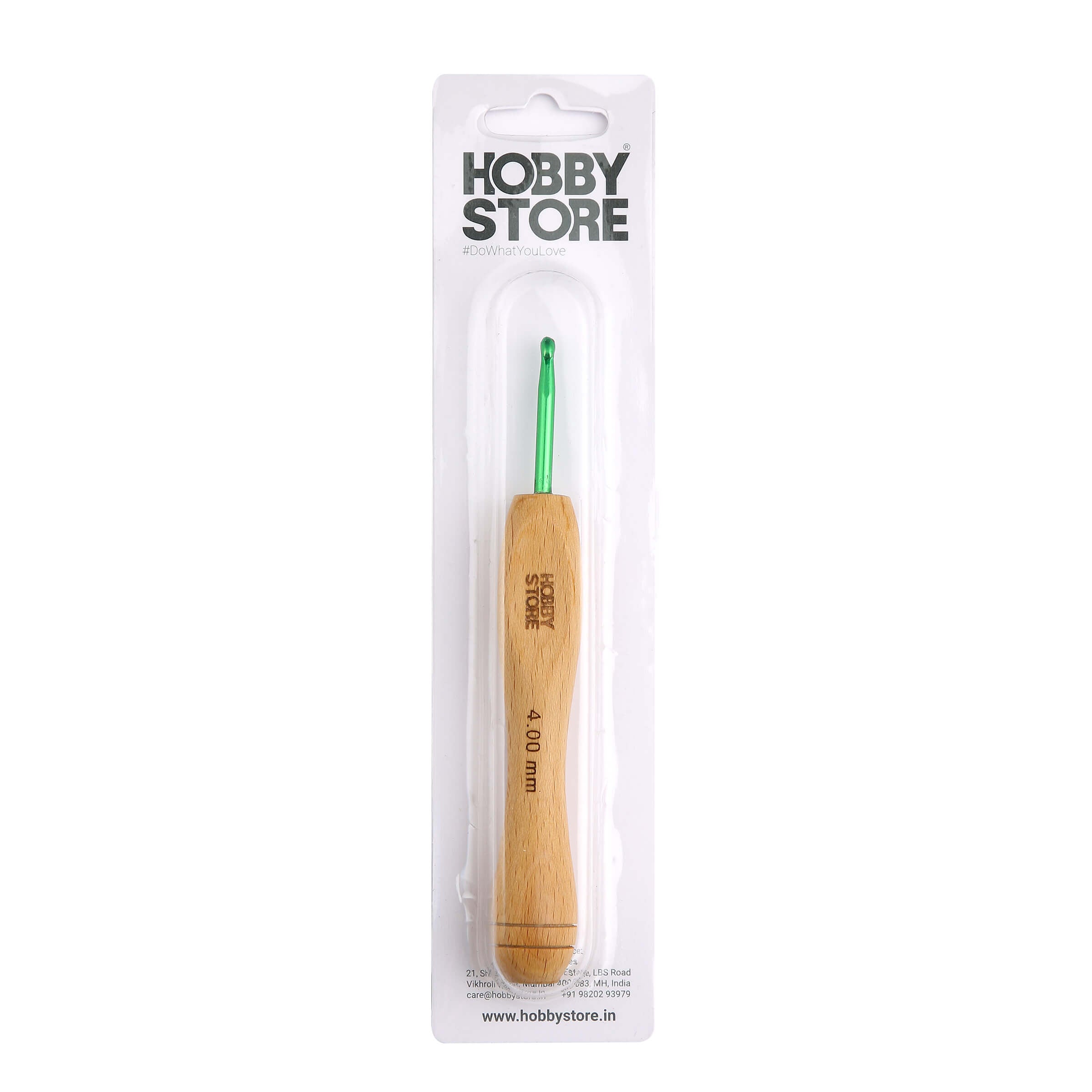 Aluminium Crochet Hook with Wood Handle by Hobby Store