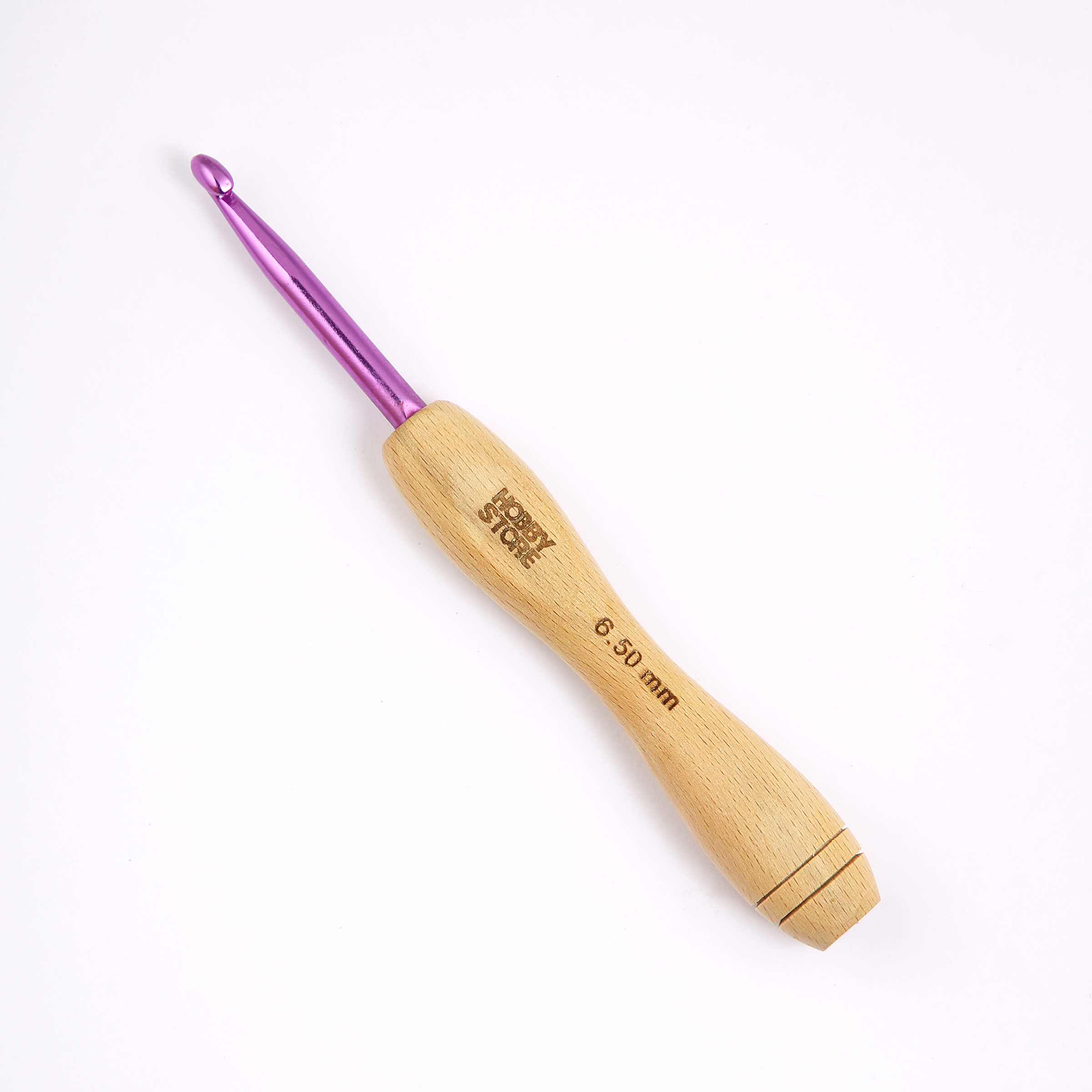 Aluminium Crochet Hook with Wood Handle by Hobby Store