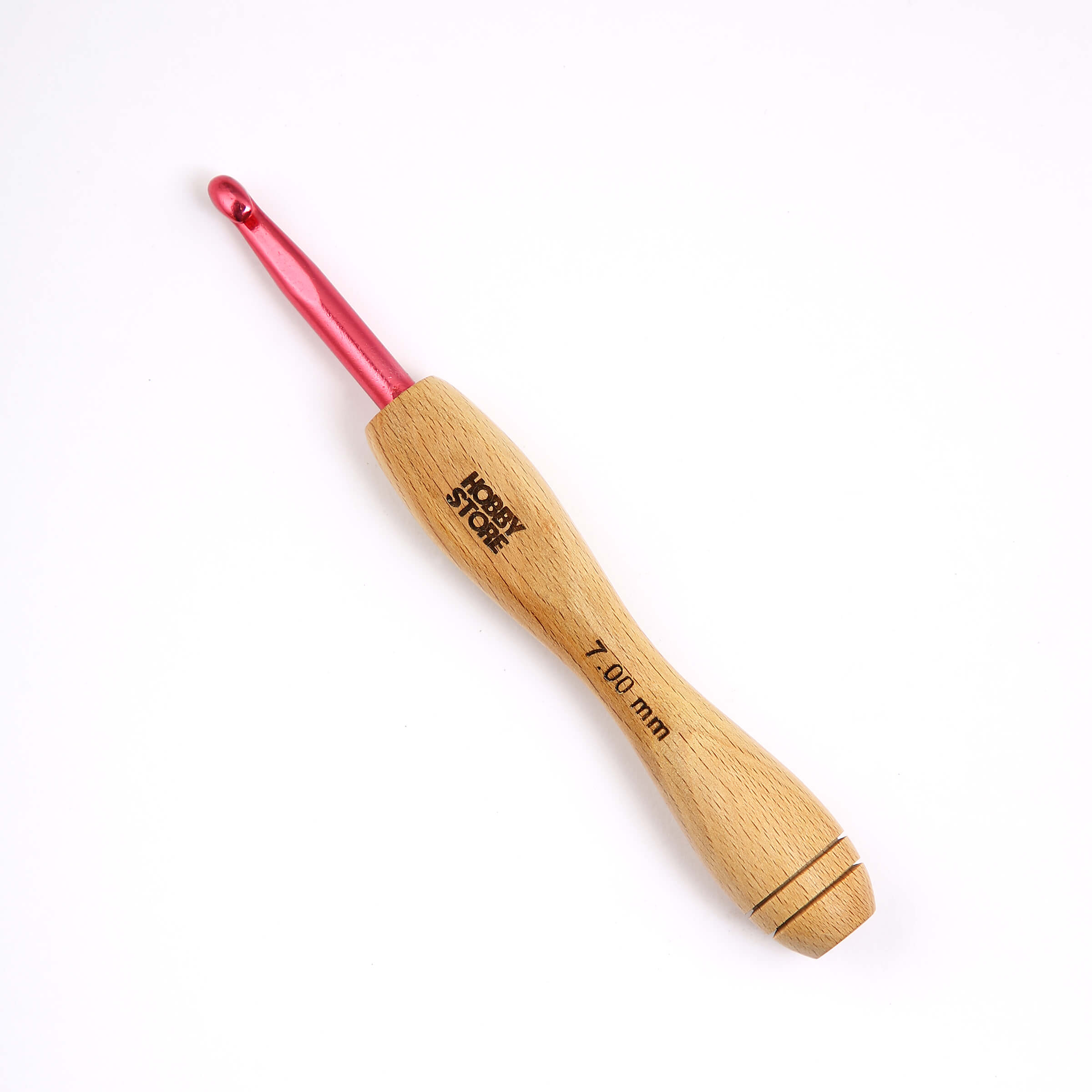 Aluminium Crochet Hook with Wood Handle by Hobby Store