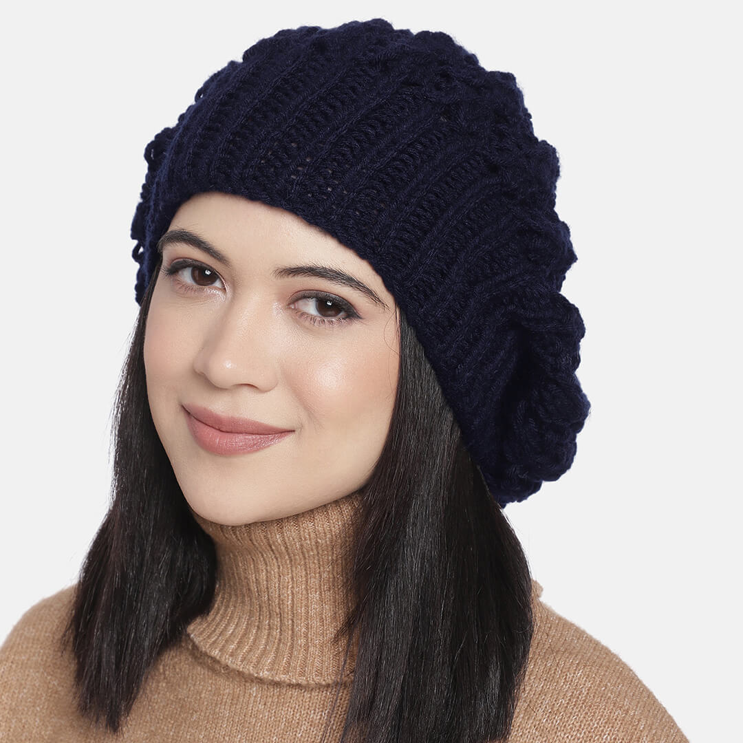 Navy Blue Beanie - 822
