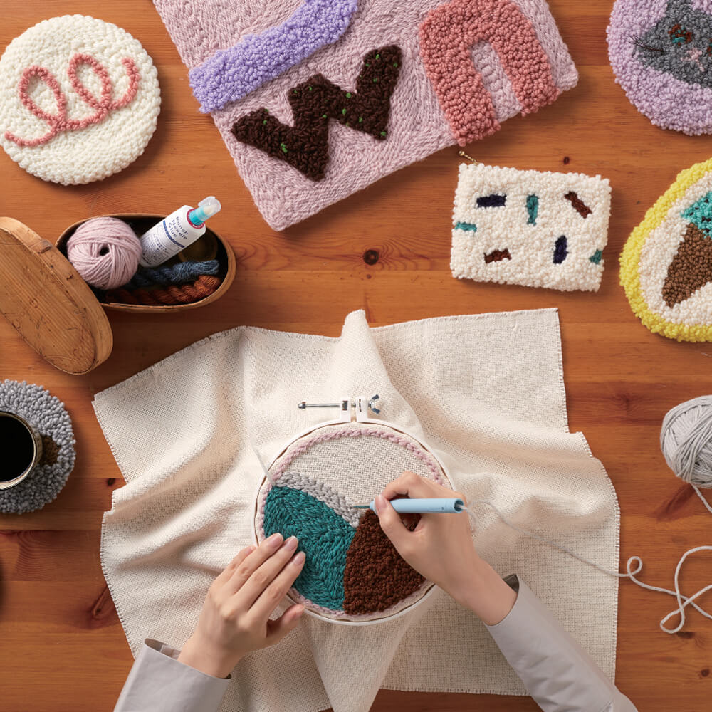 Punch Needle Hoop by Clover