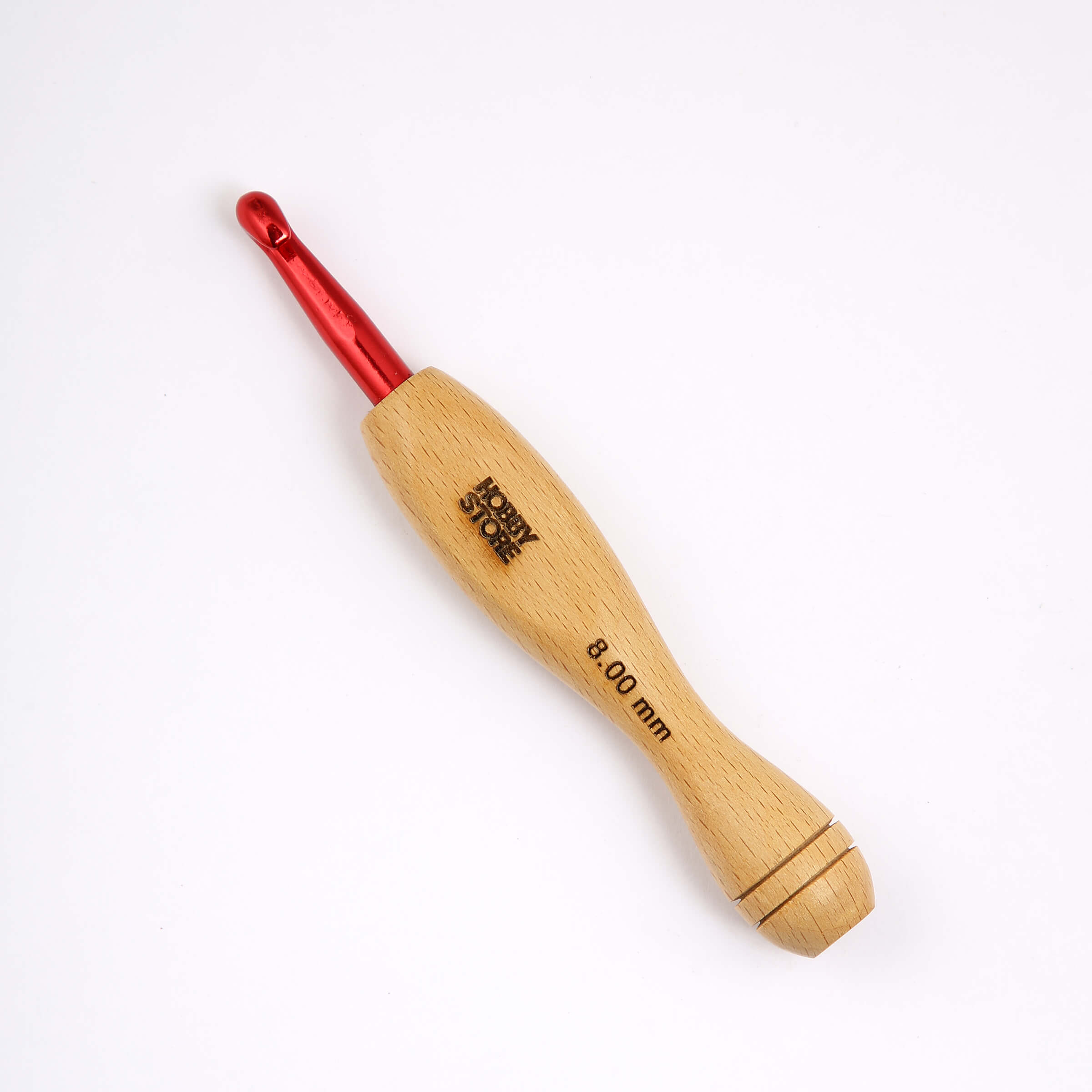 Aluminium Crochet Hook with Wood Handle by Hobby Store