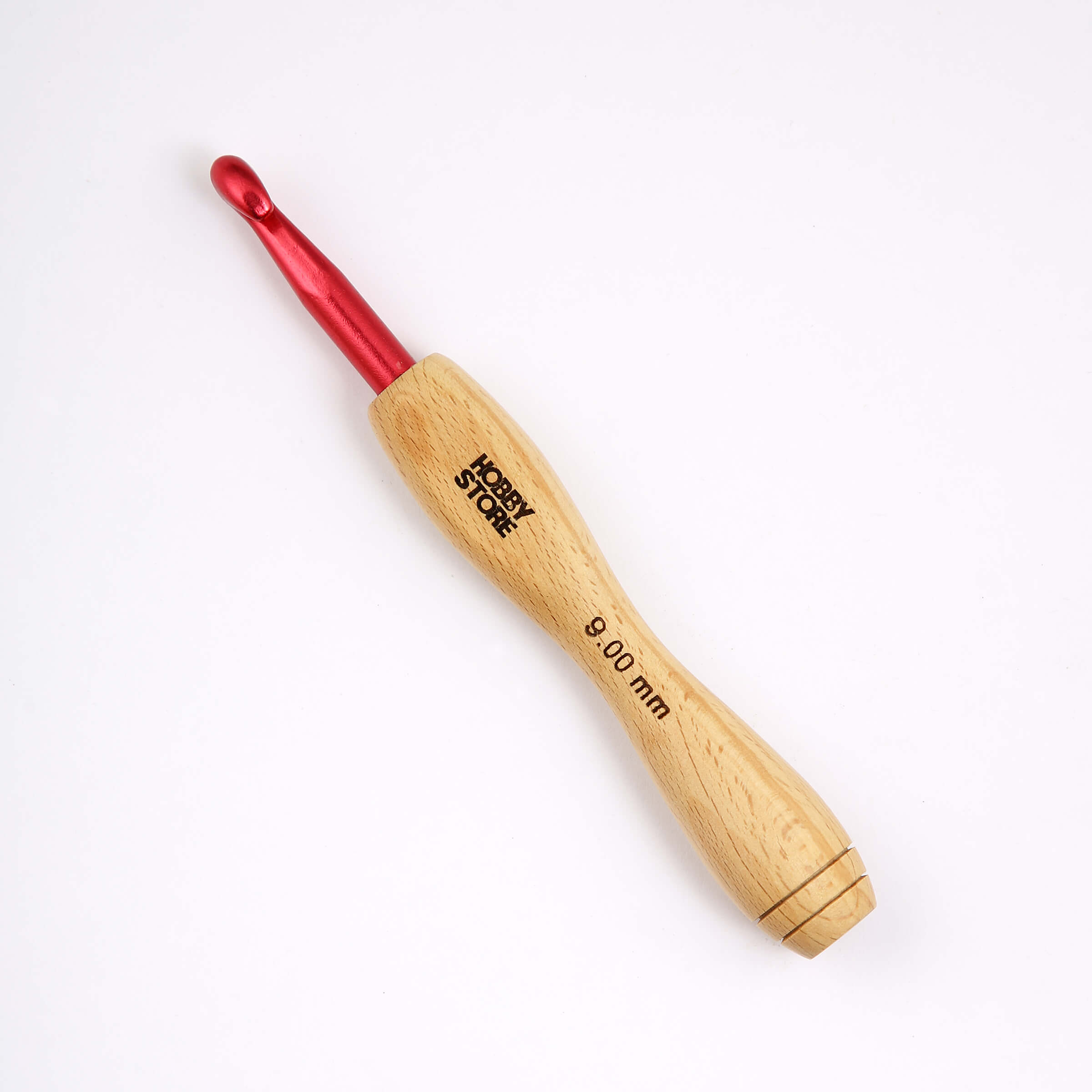 Aluminium Crochet Hook with Wood Handle by Hobby Store