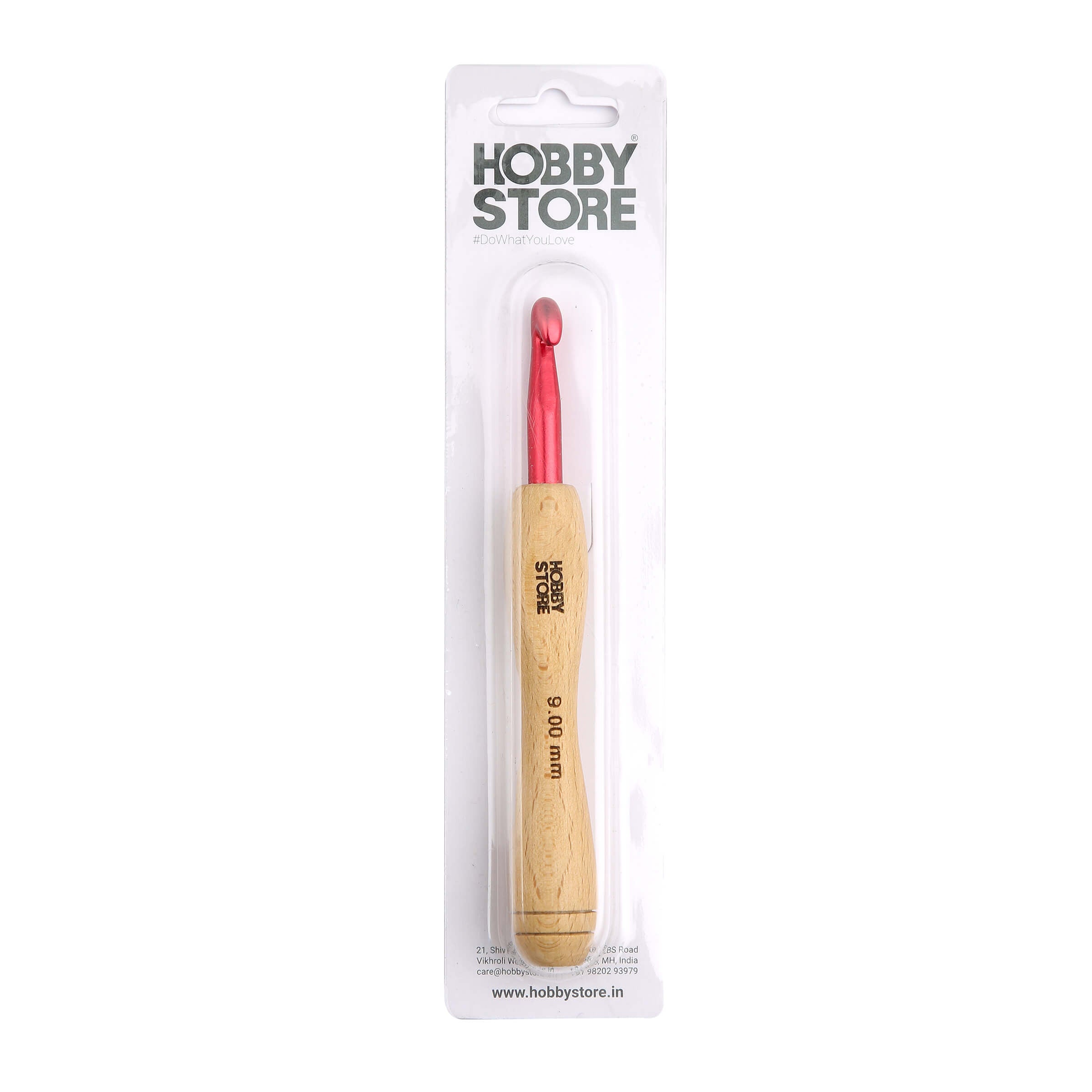Aluminium Crochet Hook with Wood Handle by Hobby Store