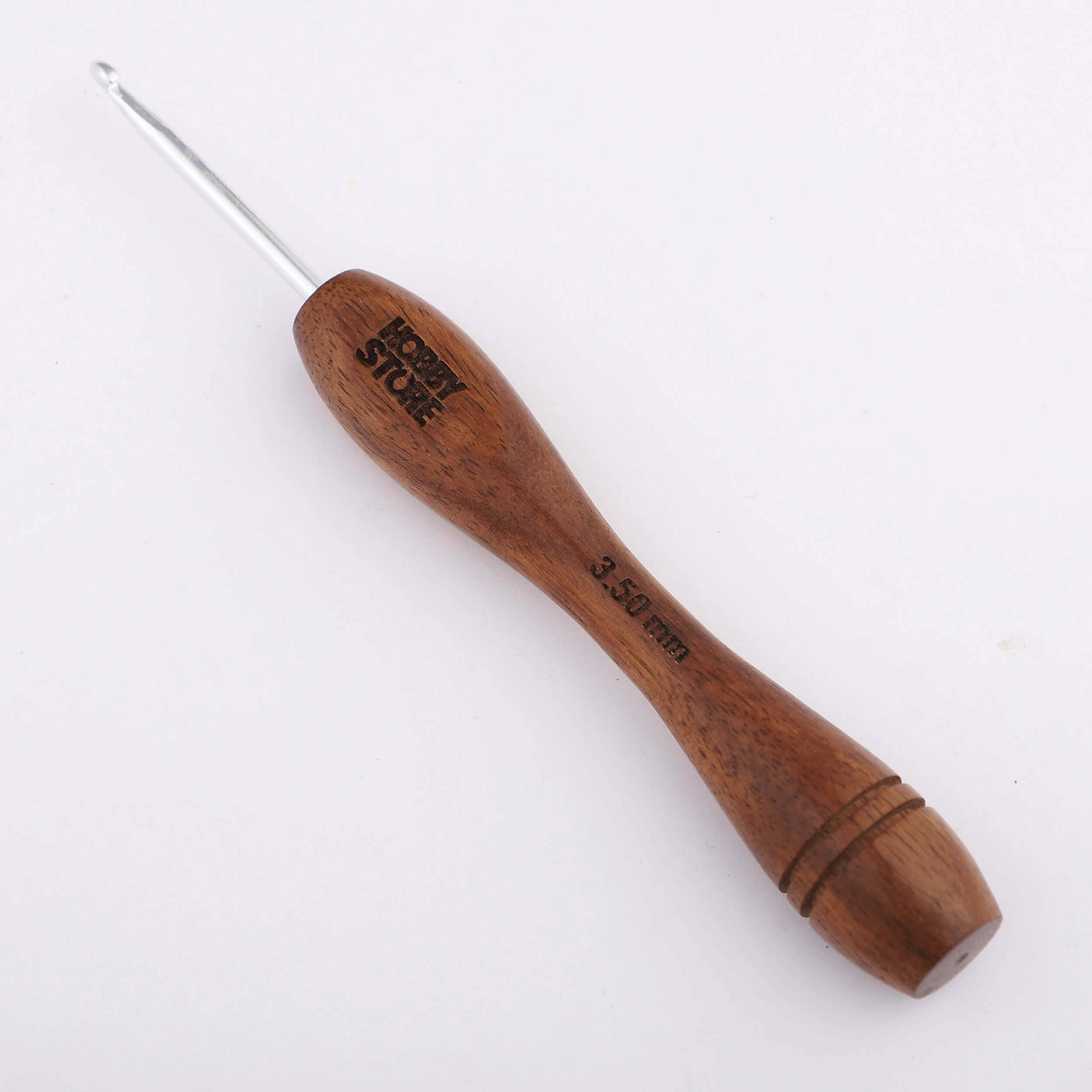 Aluminium Crochet Hook with Rosewood Handle by Hobby Store