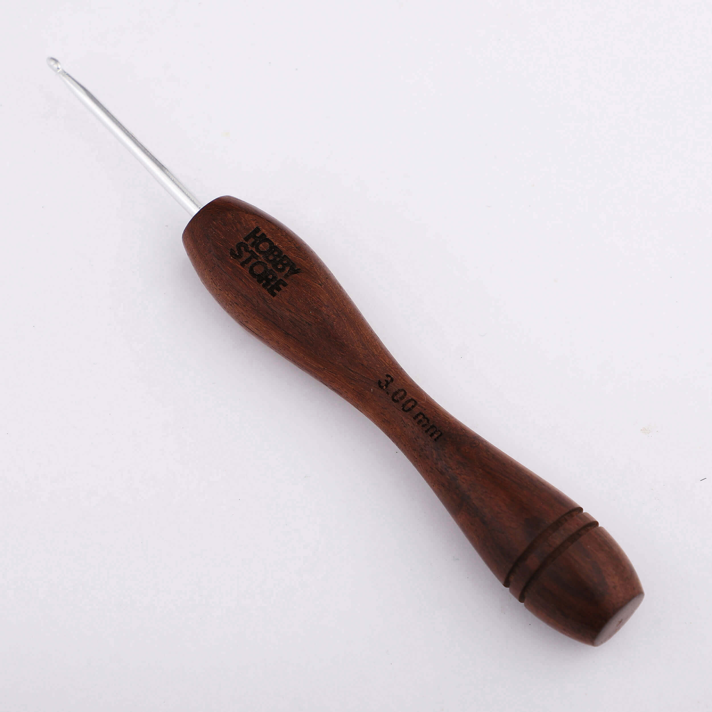 Aluminium Crochet Hook with Rosewood Handle by Hobby Store