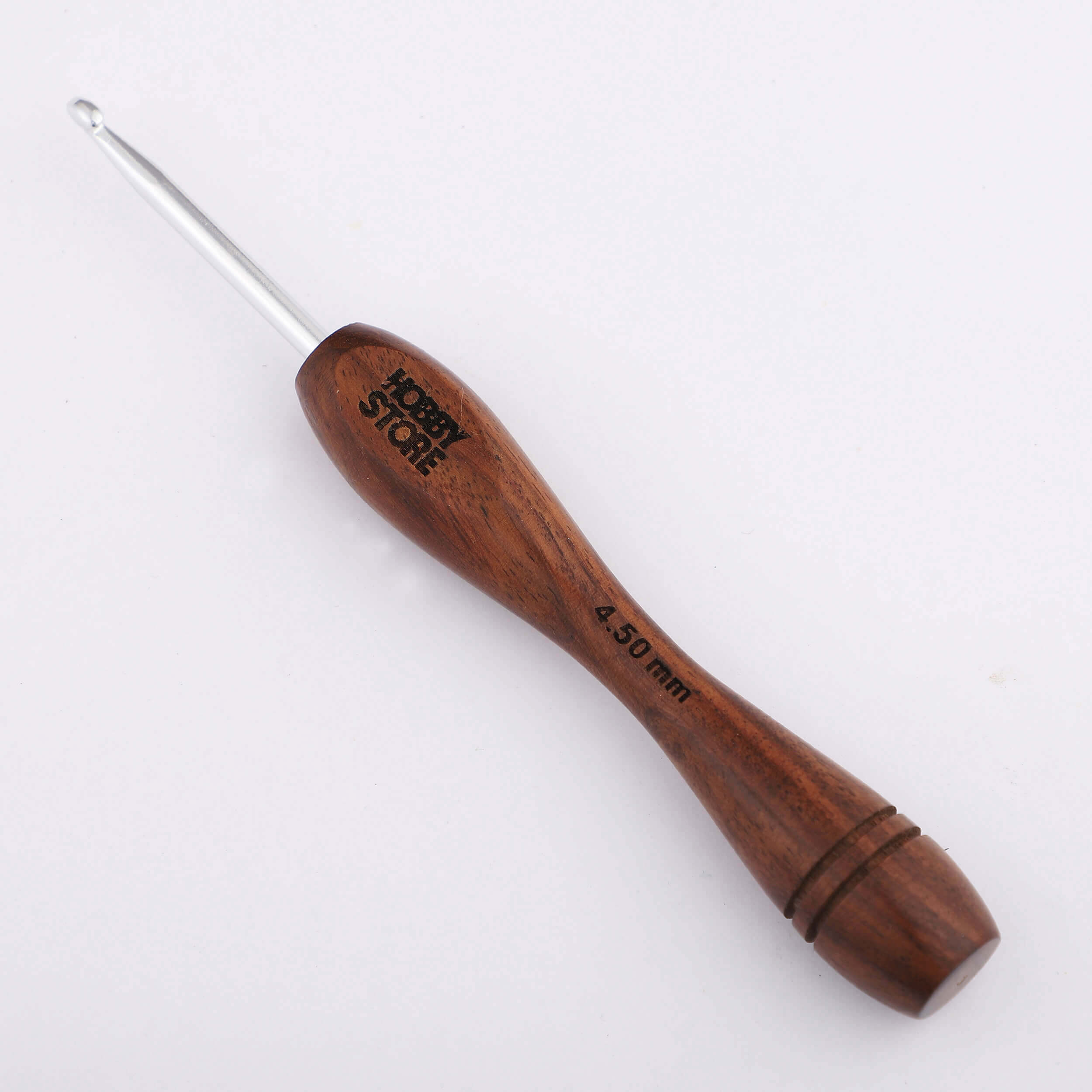 Aluminium Crochet Hook with Rosewood Handle by Hobby Store