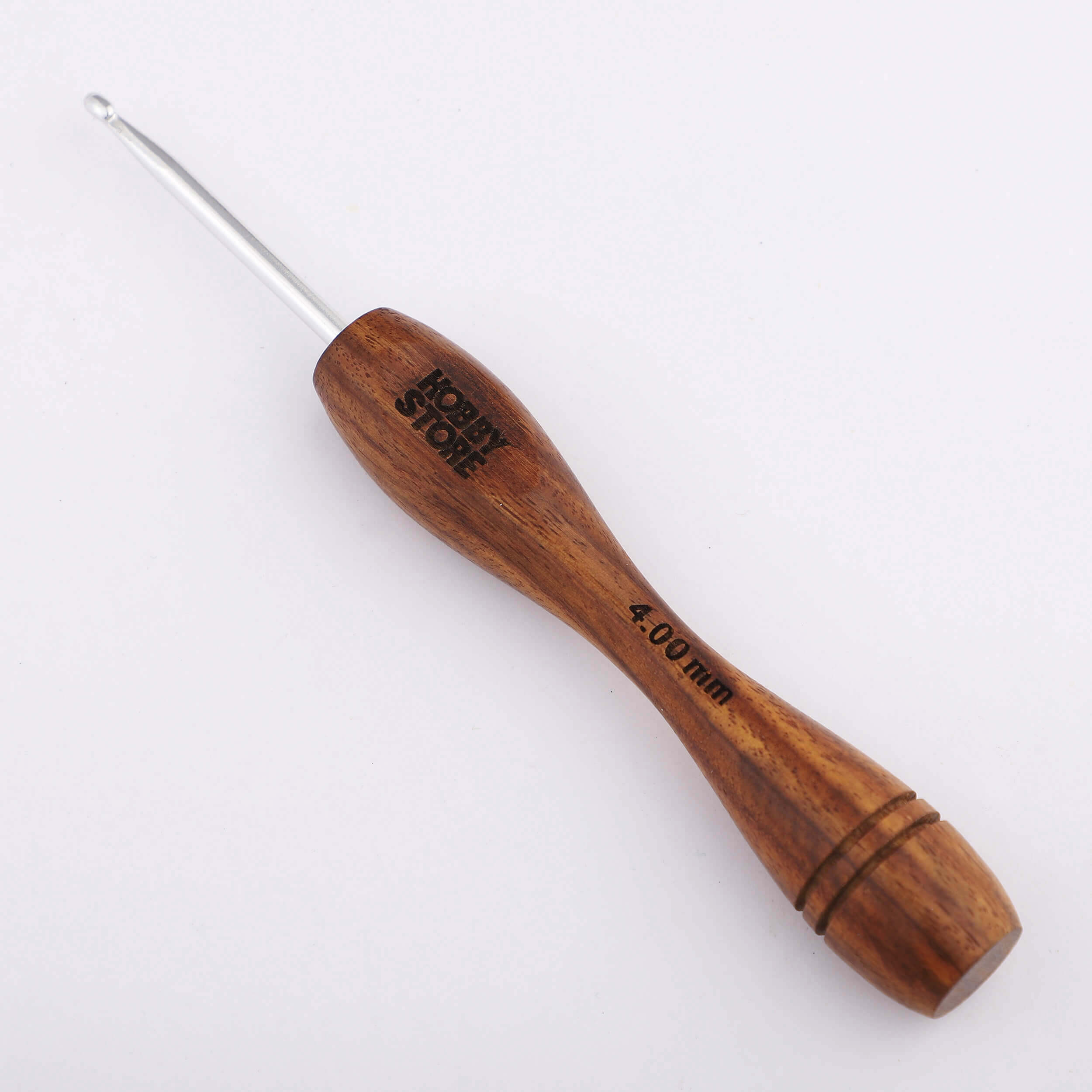 Aluminium Crochet Hook with Rosewood Handle by Hobby Store