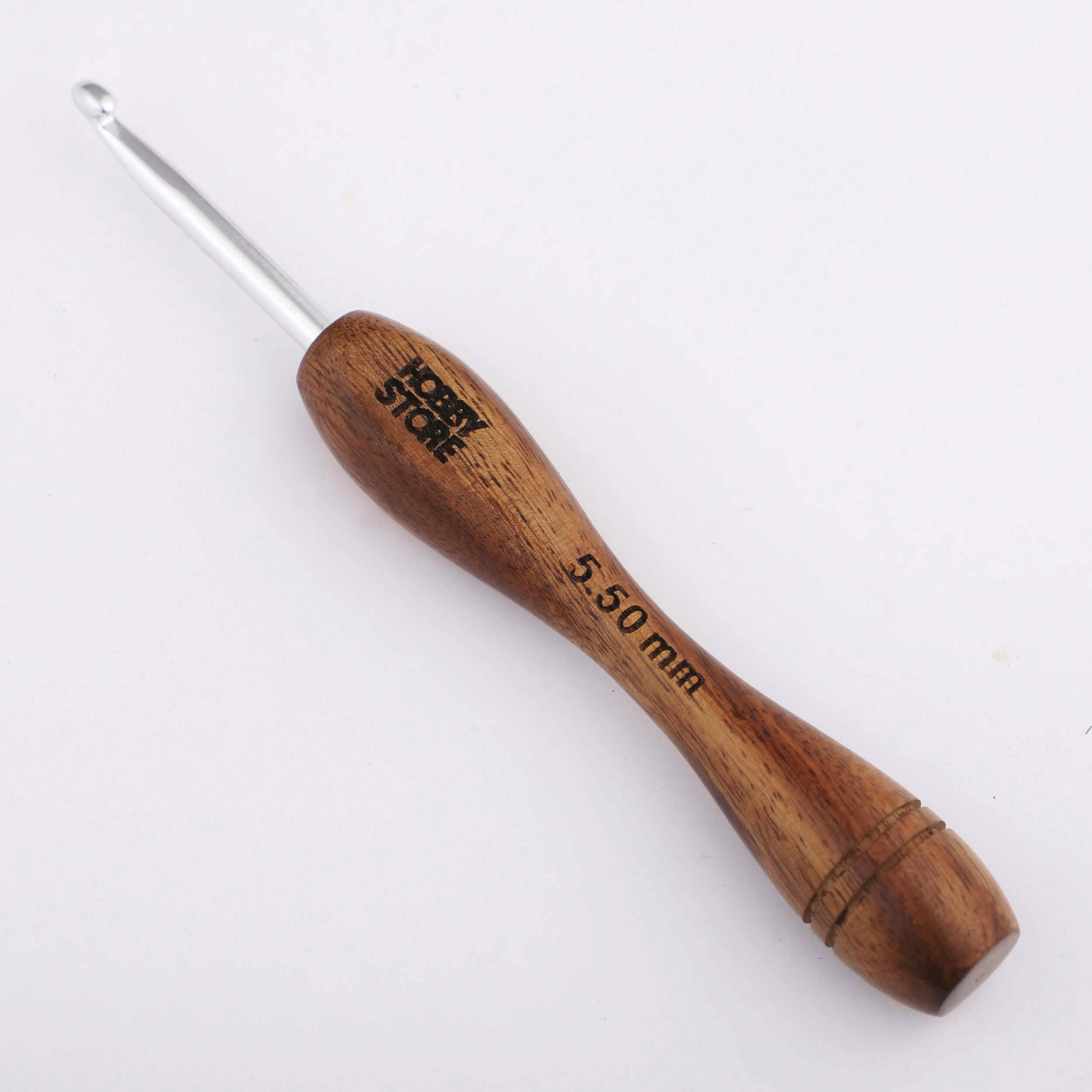Aluminium Crochet Hook with Rosewood Handle by Hobby Store