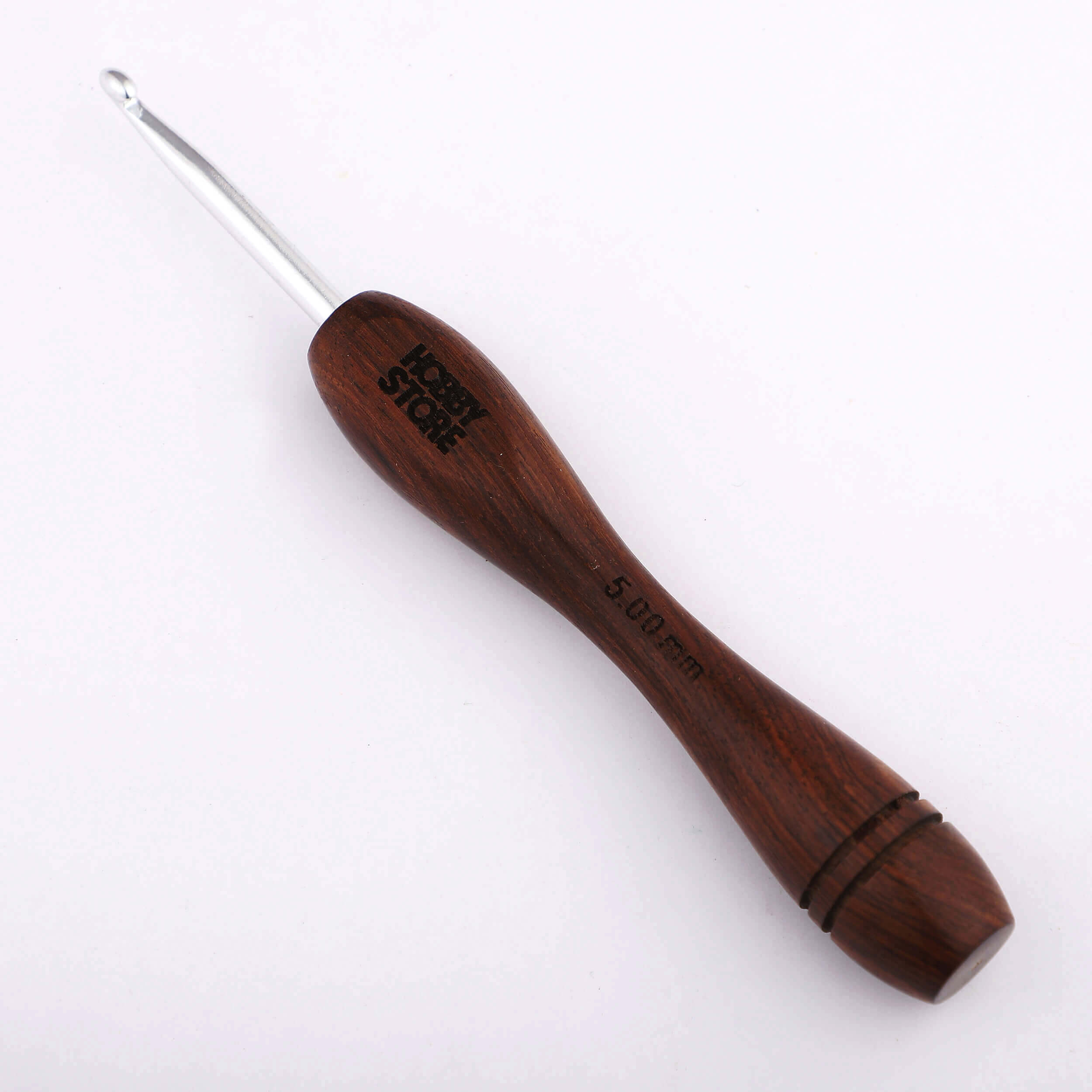 Aluminium Crochet Hook with Rosewood Handle by Hobby Store