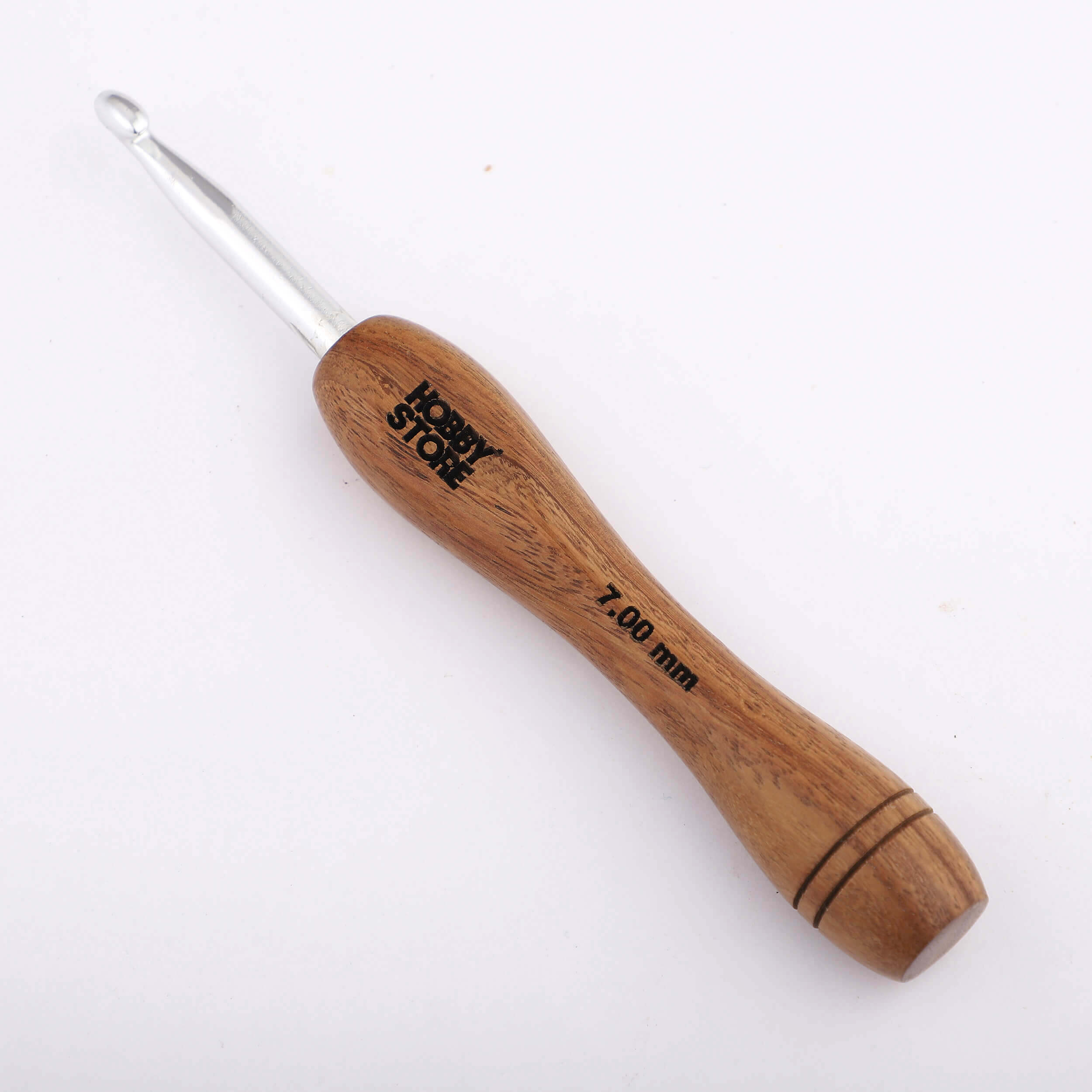 Aluminium Crochet Hook with Rosewood Handle by Hobby Store