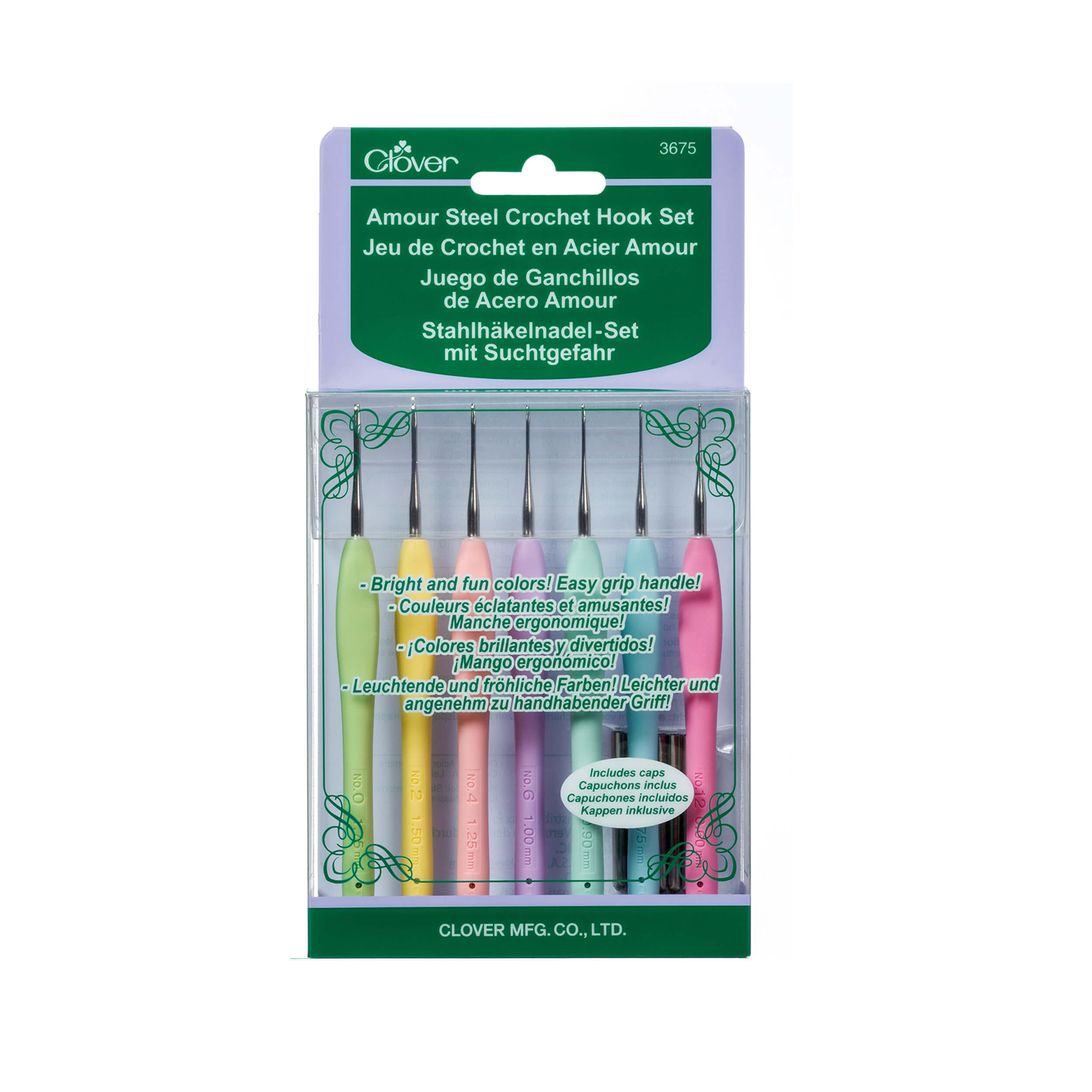 Clover Amour Crochet Hook - 7 Pcs Set