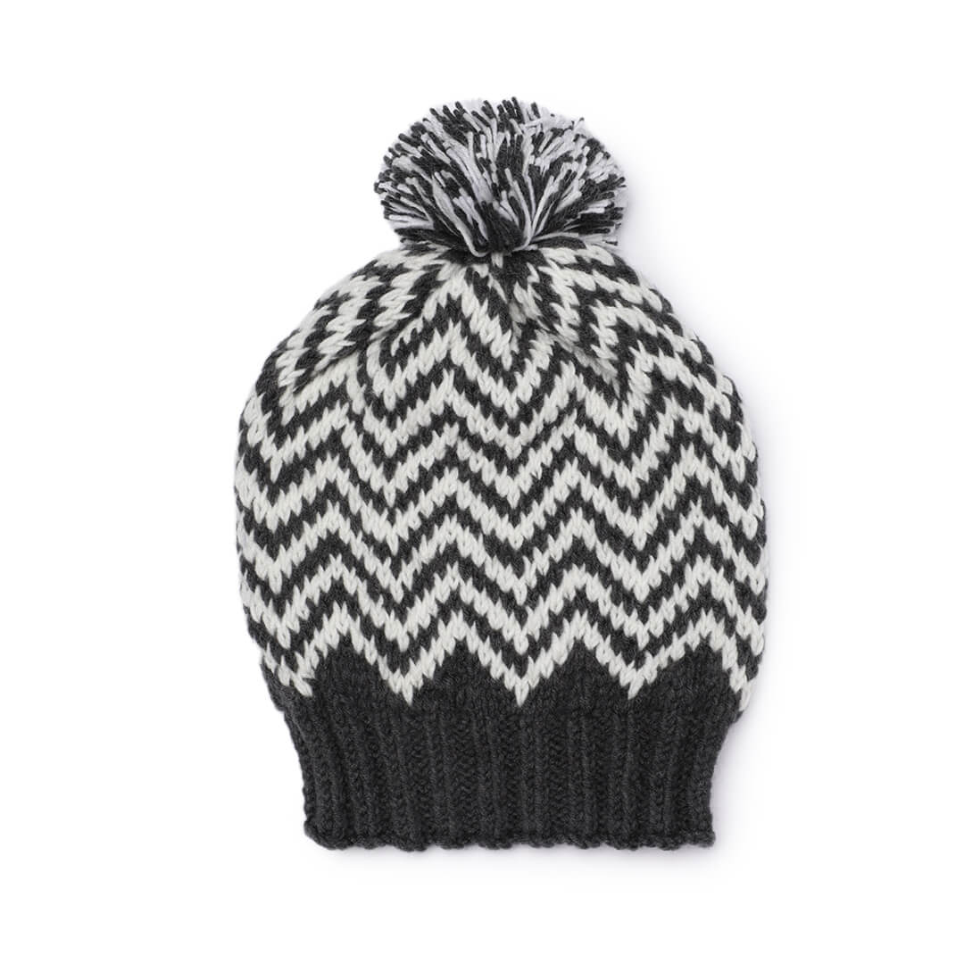 Beanie - Grey White 3110