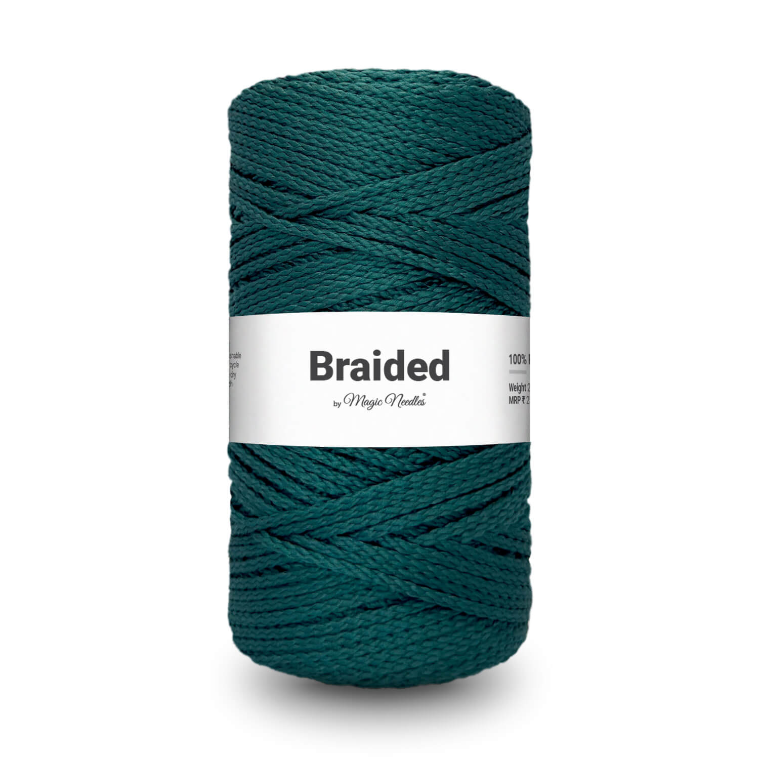 Braided Polyester Rope - Green - 12