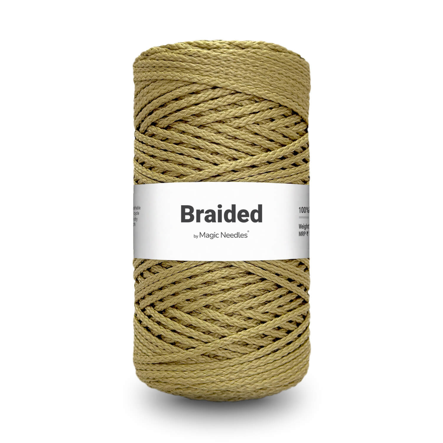 Braided Polyester Rope - Brown - 18