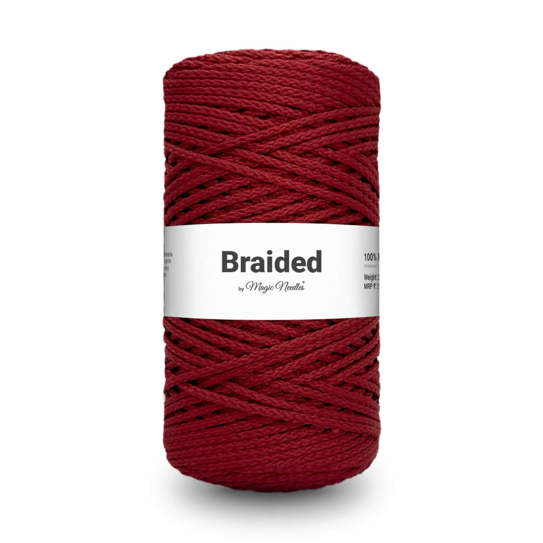 Braided Polyester Rope - Red - 19