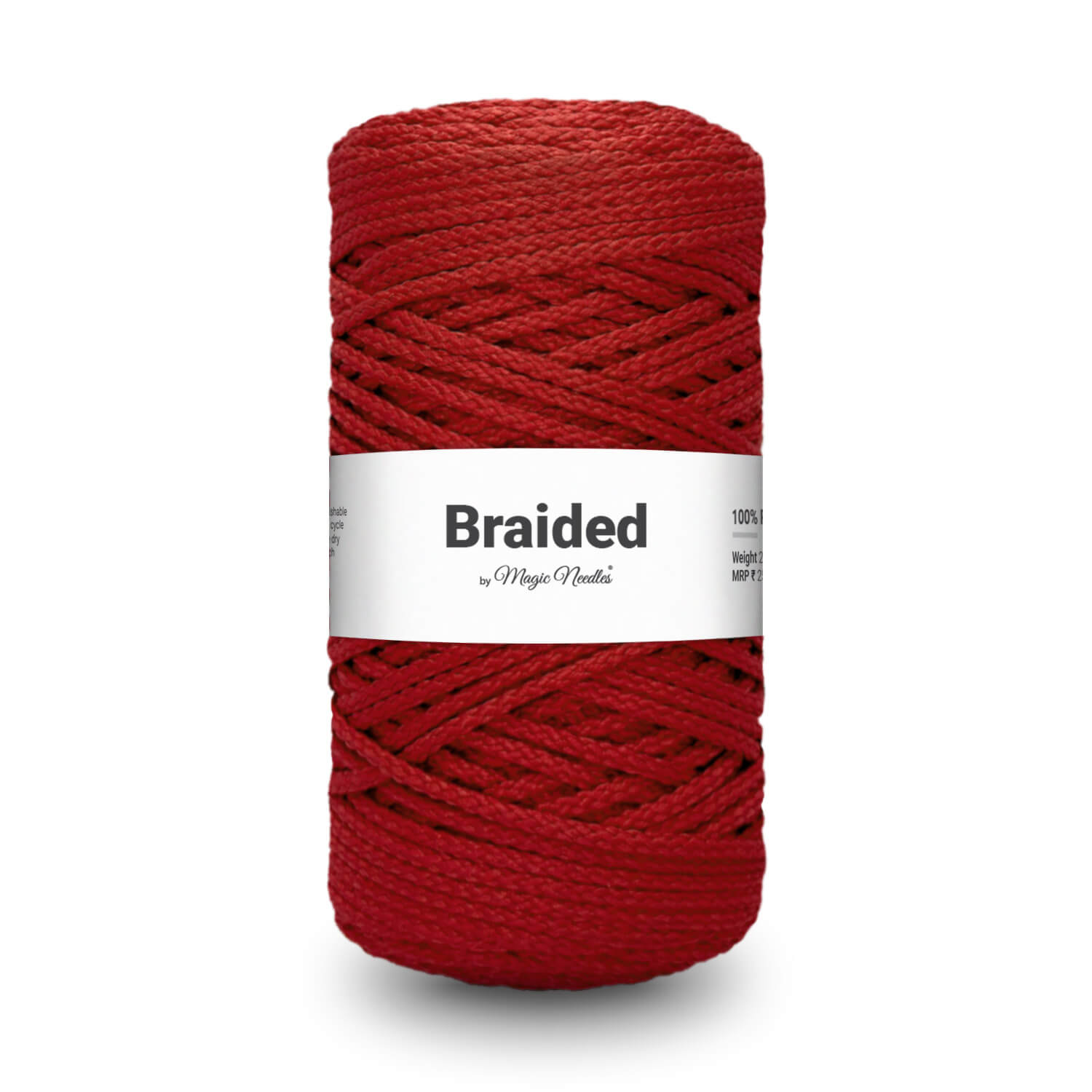 Braided Polyester Rope - Red - 20