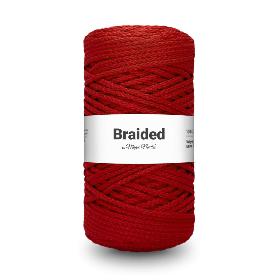 Braided Polyester Rope - Red - 20