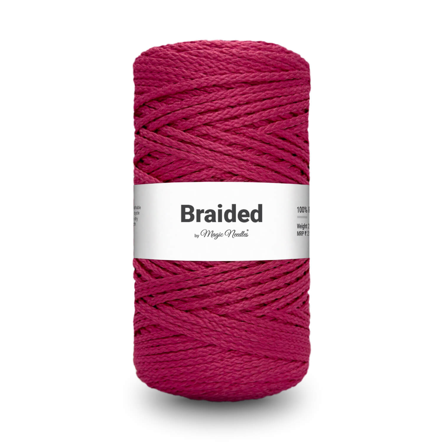 Braided Polyester Rope - Pink - 21