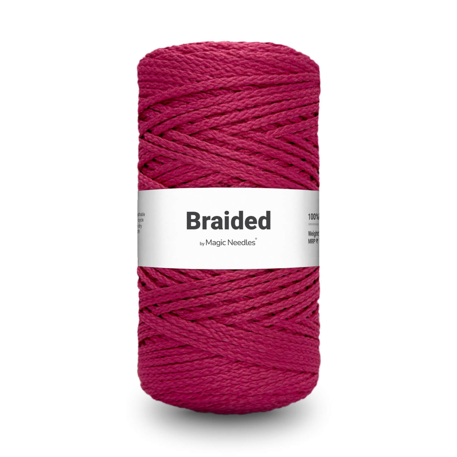 Pink Yarn Rope Braided Polyester Macrame Rope - Pink - 21 – Magic Needles