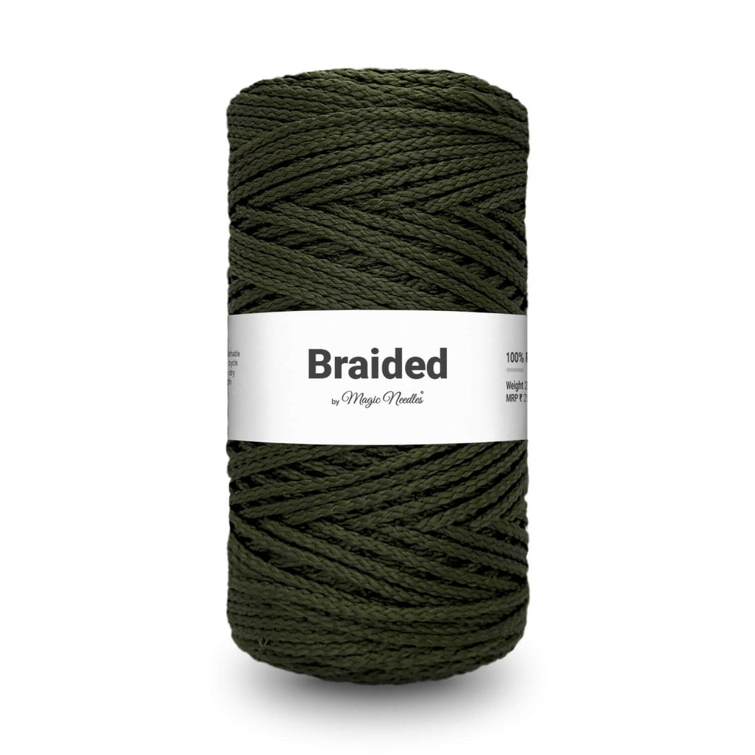 Braided Polyester Rope - Green - 24