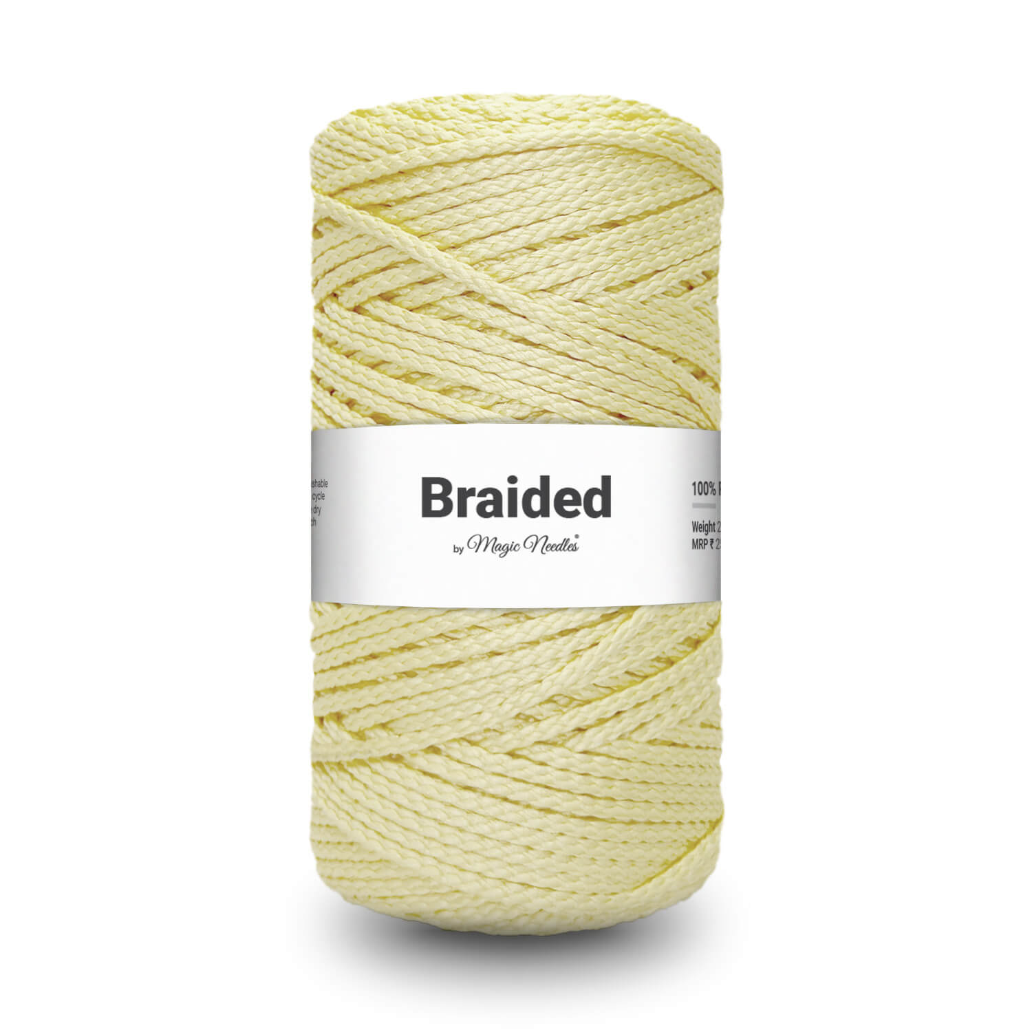 Braided Polyester Macrame Rope - Cream - 31