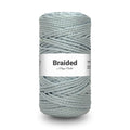 Braided Polyester Macrame Rope - Silver Grey - 34