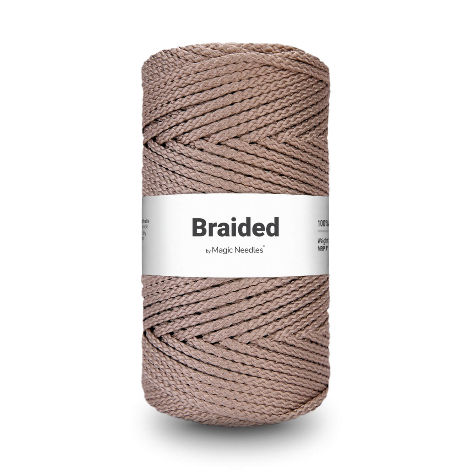 Braided Polyester Macrame Rope - Rose Gold - 37