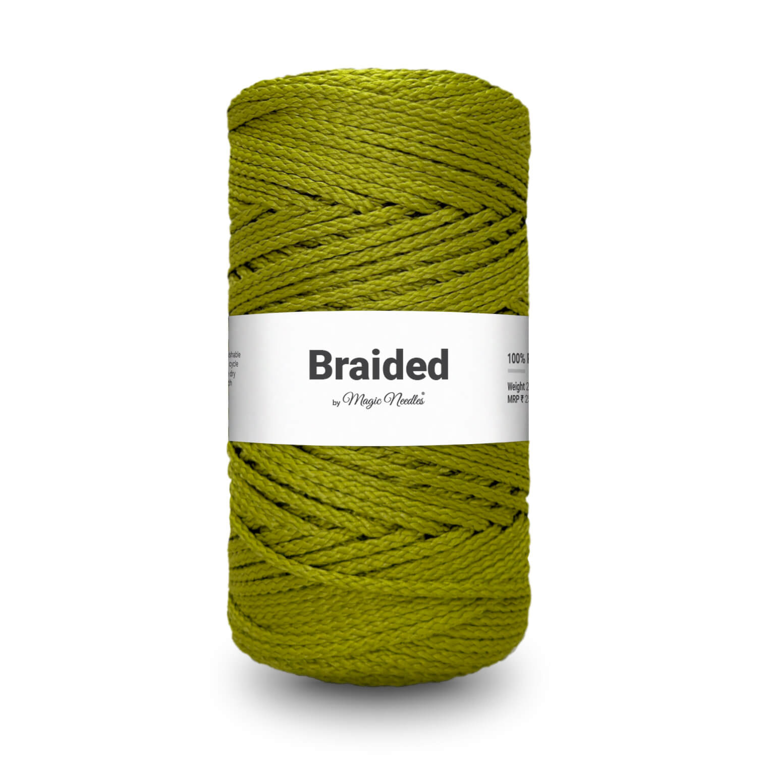 Braided Polyester Rope - Green - 4