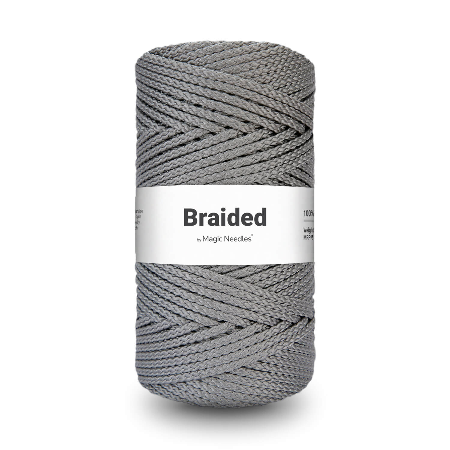 Braided Polyester Macrame Rope - Slate Grey - 40 – Magic Needles