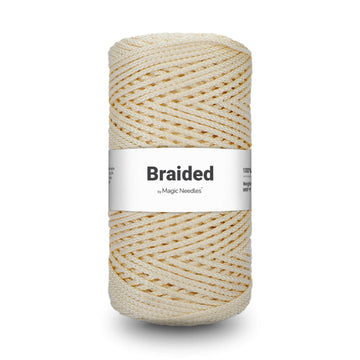 Braided Polyester Macrame Rope - Milk Cream - 46
