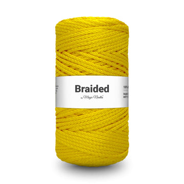 Braided Polyester Rope - Yellow - 6