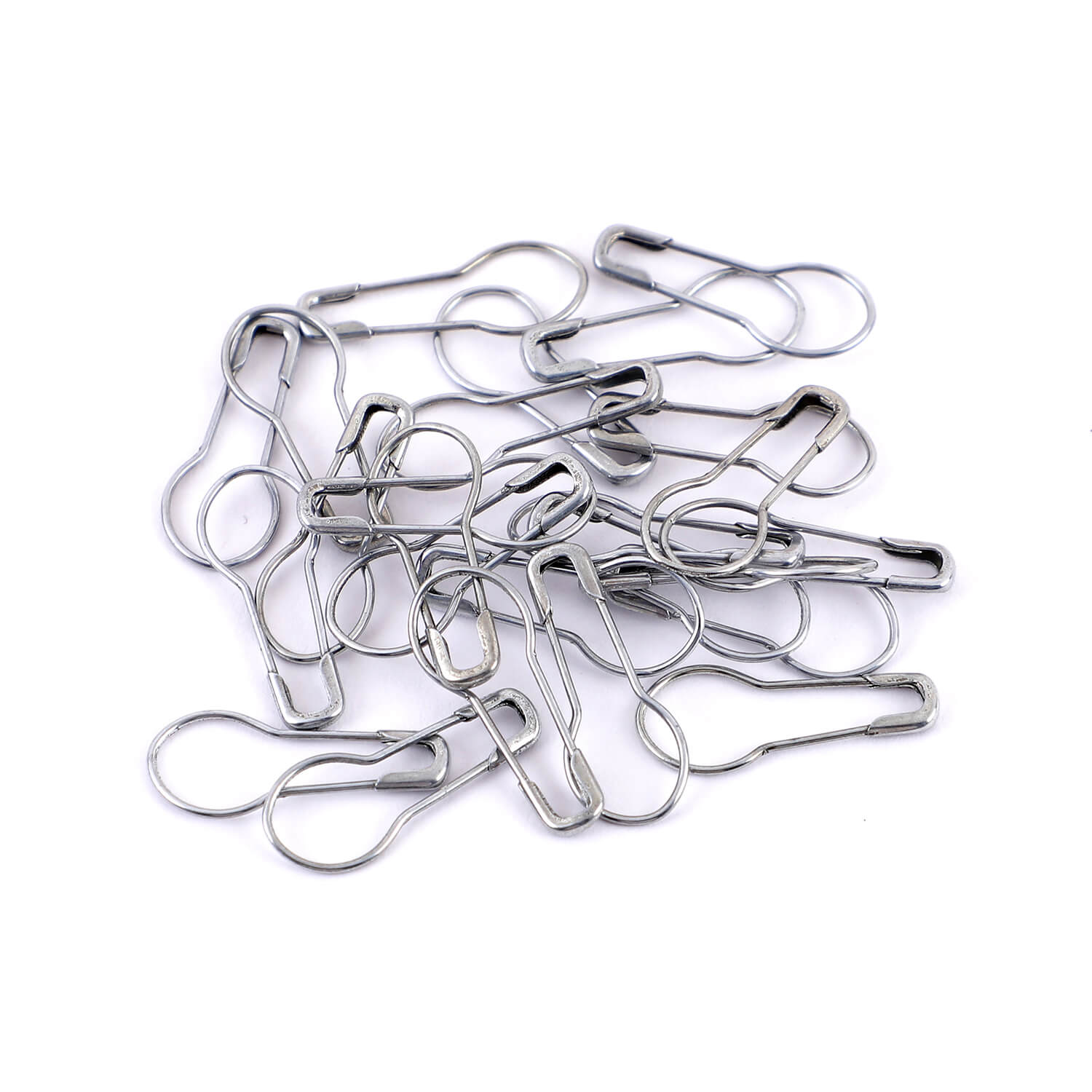 Brass Locking Stitch Markers by Hobby Store - Grey