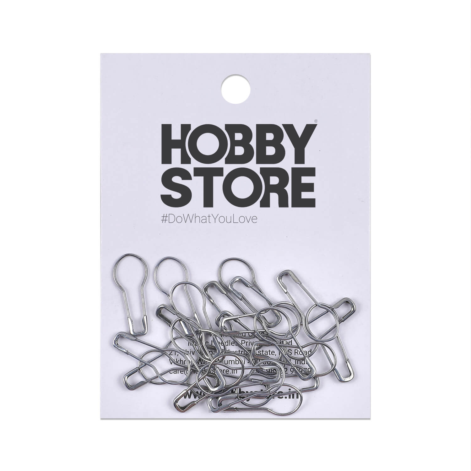 Brass Locking Stitch Markers by Hobby Store - Grey