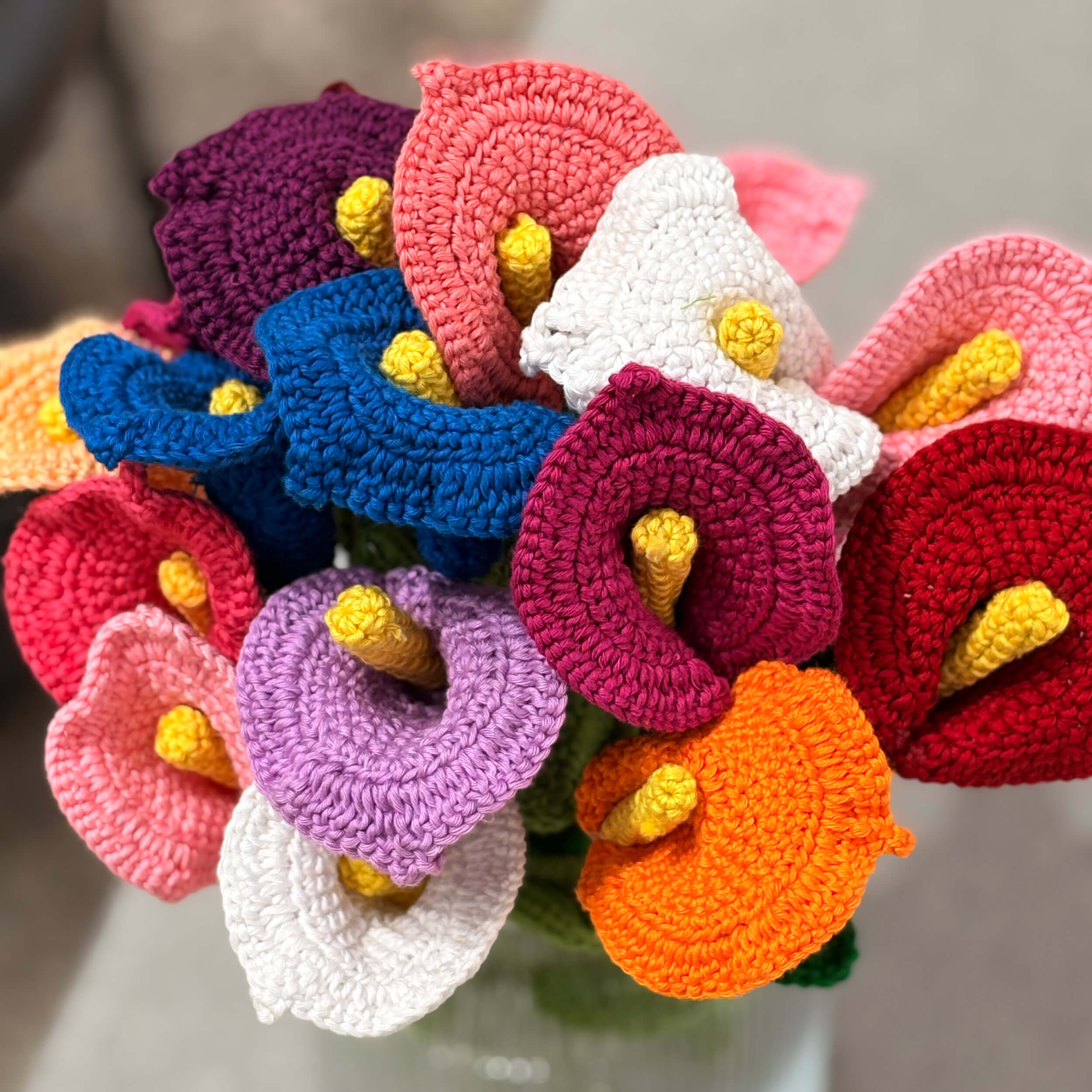 Calla Lilies - Handcrafted Crochet Flowers