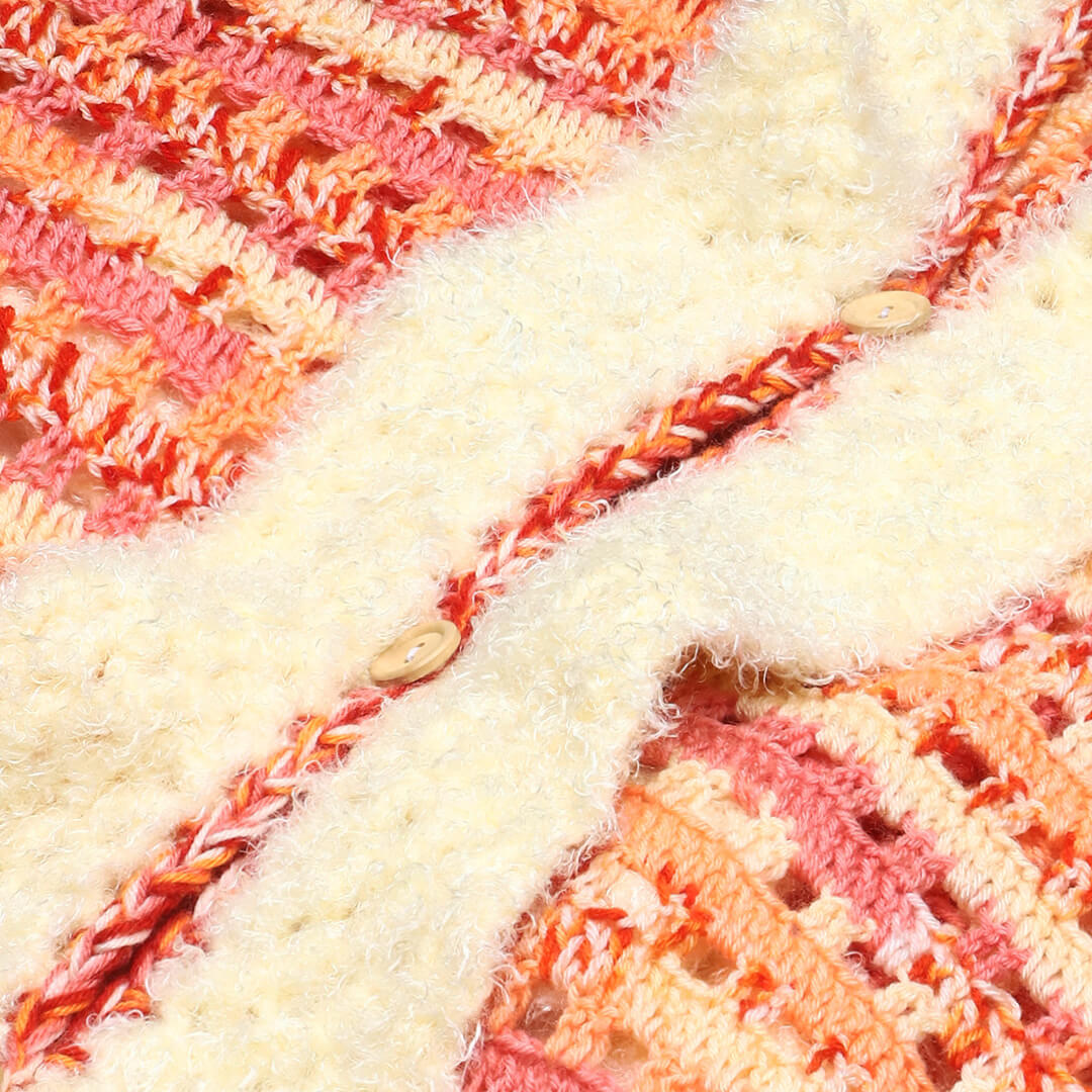 Collared Shawl with Border - Multicolor 3272