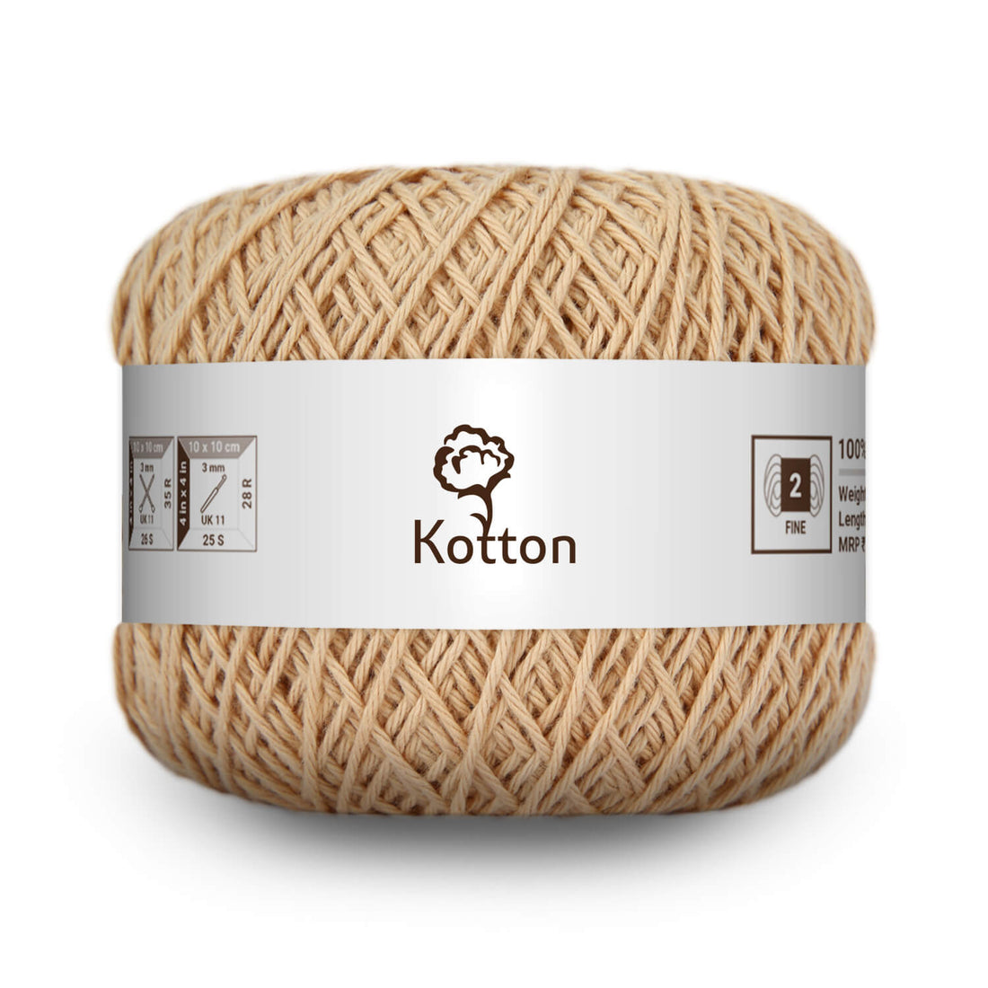 Cotton Yarn by Kotton - 4 ply - Brown 02