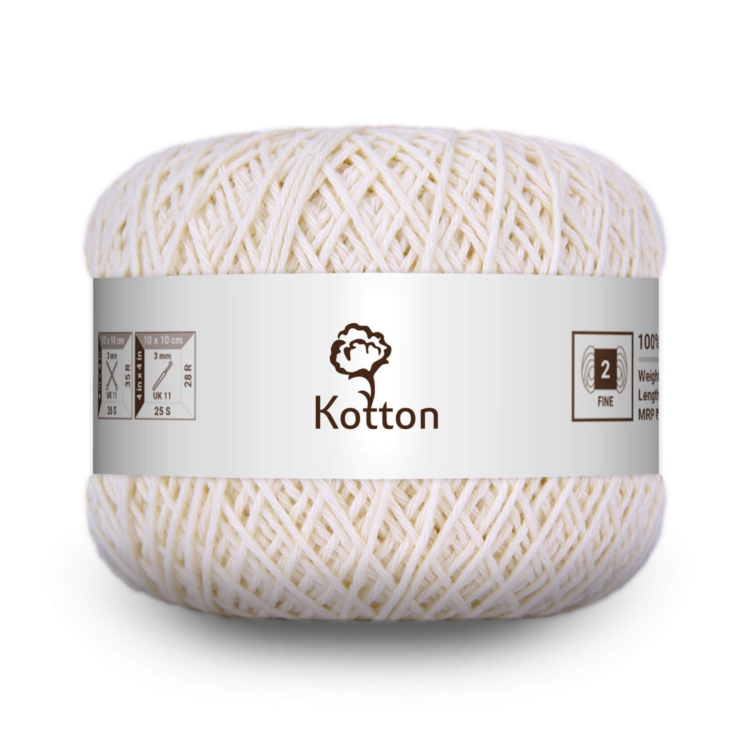 Cotton Yarn by Kotton - 4 ply - Cream 16L